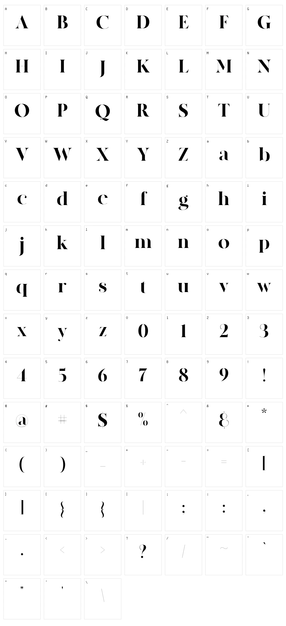 MADE Canvas Character Set