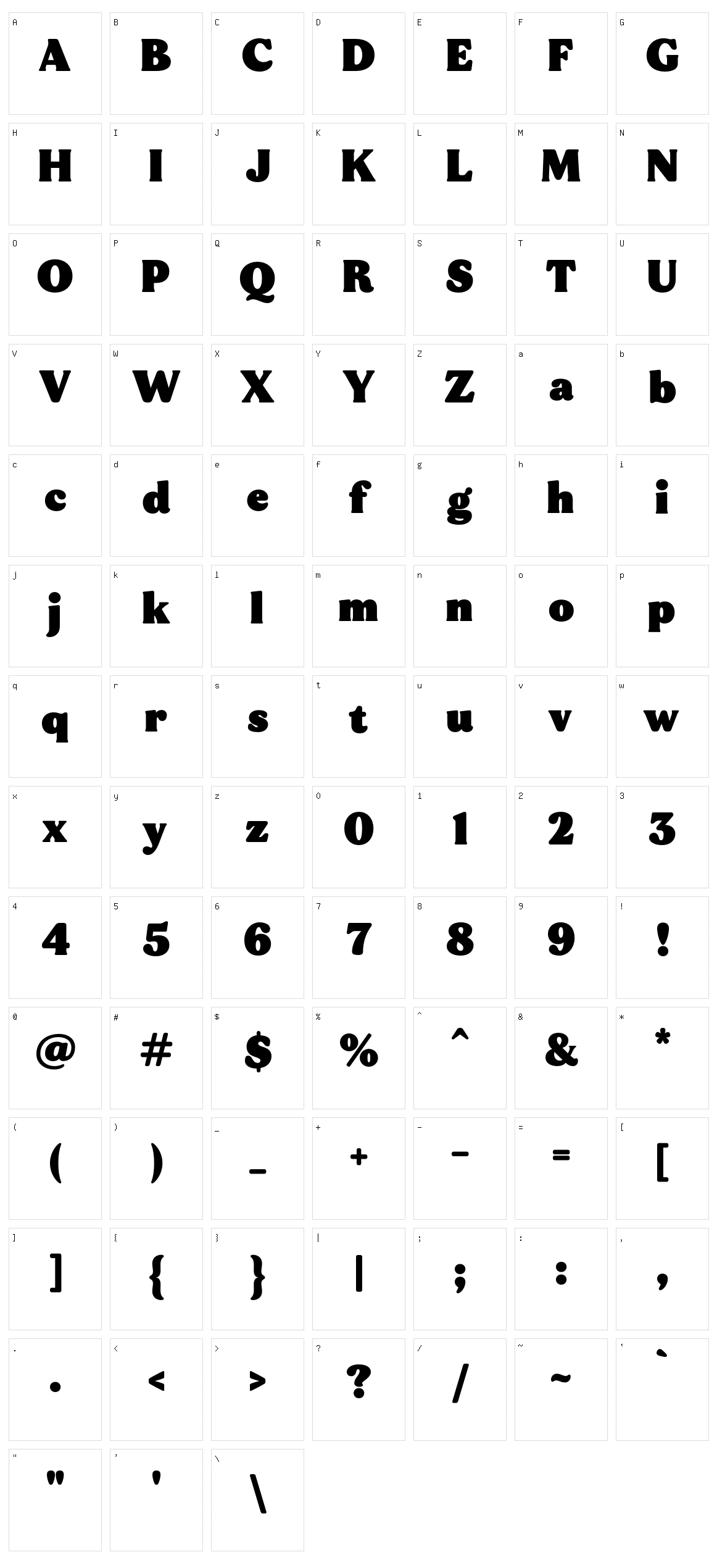 MADE Mellow Character Set