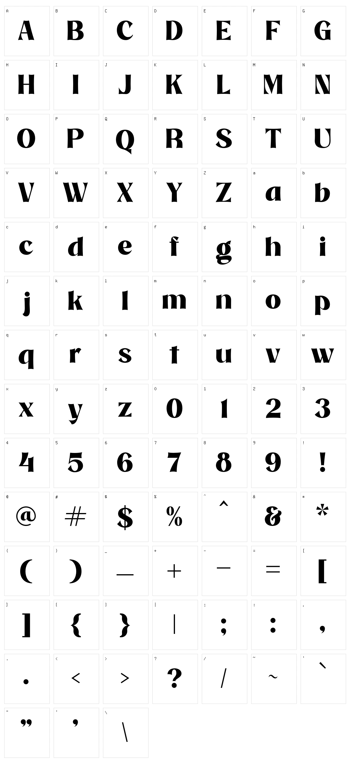 Magica Character Set