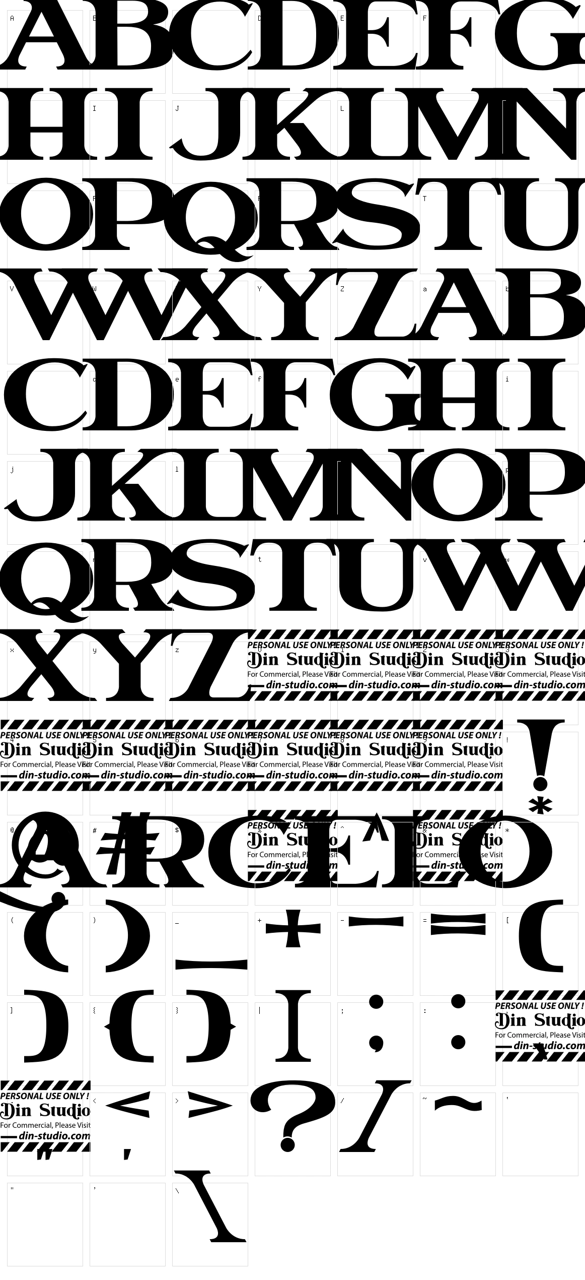 Marcelo Character Set
