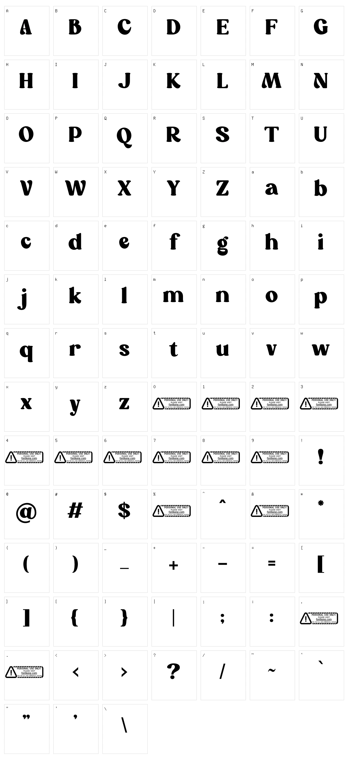 Mariya Character Set