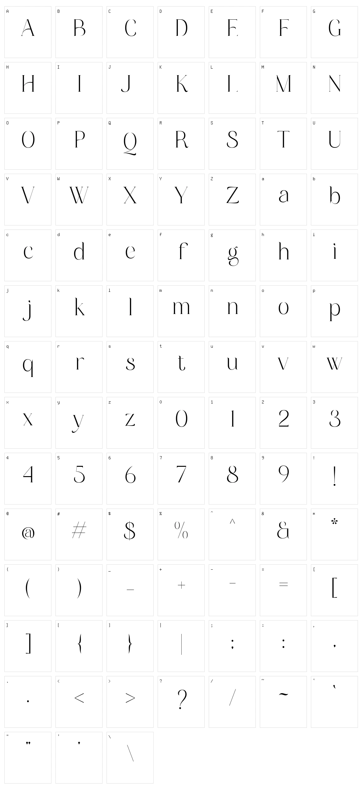 Mayfest Character Set