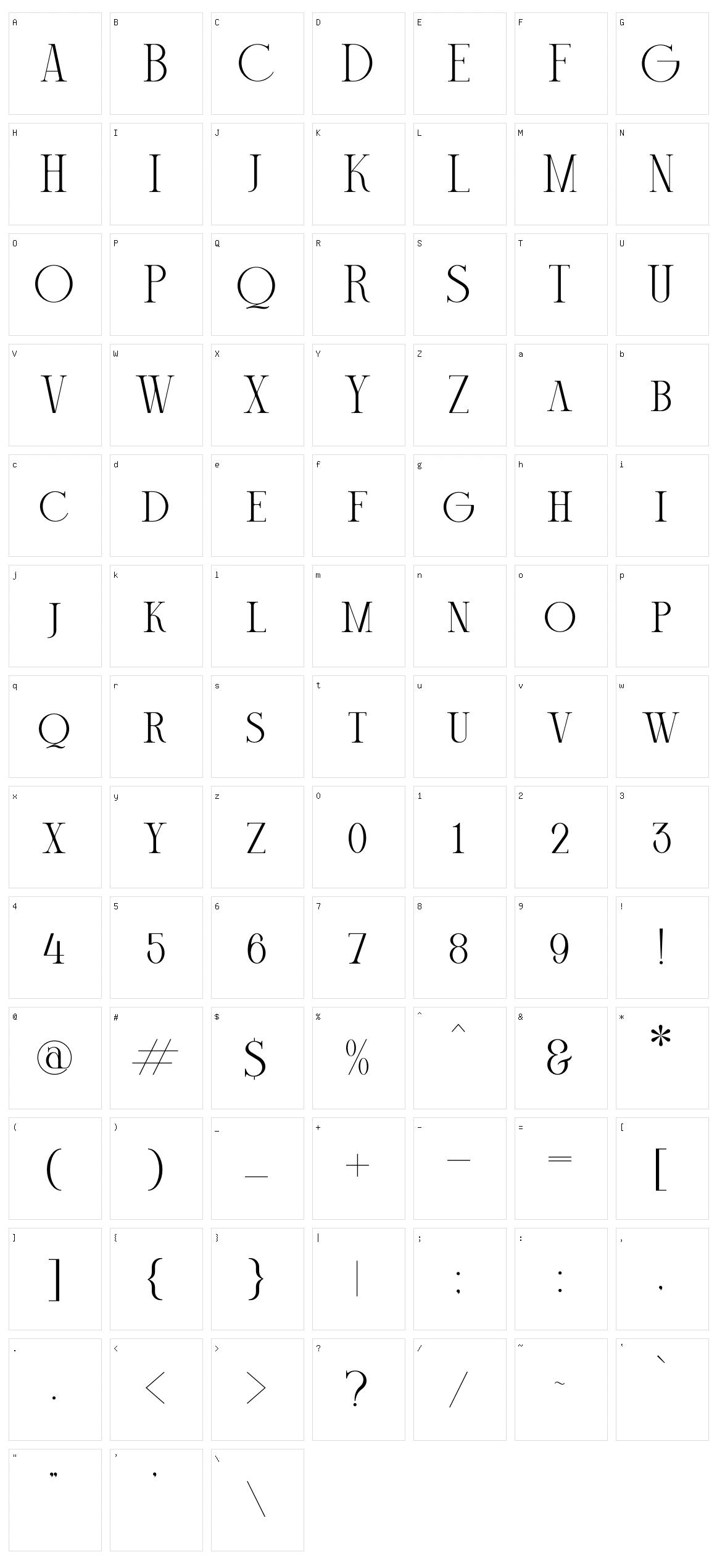 Mechago Character Set