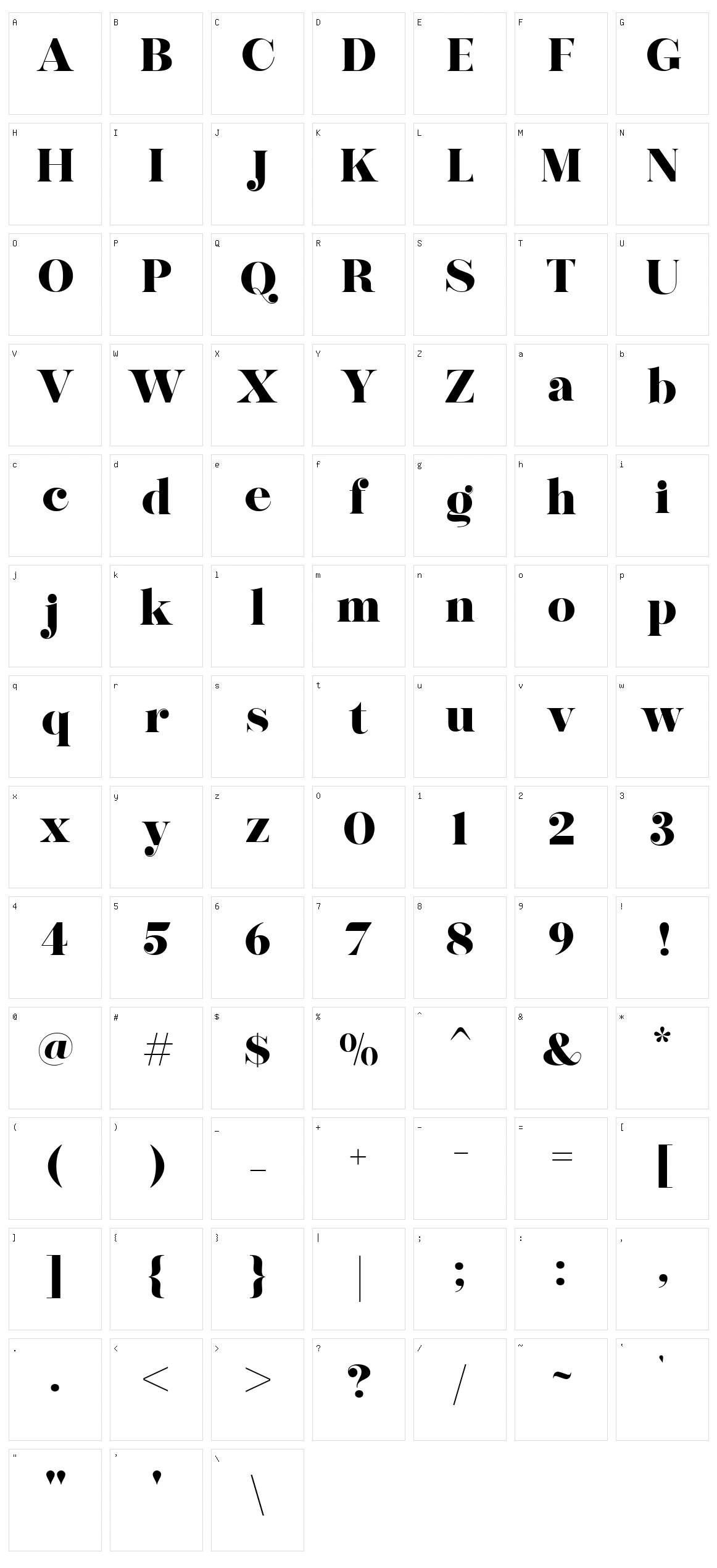 Morgen Licht Character Set