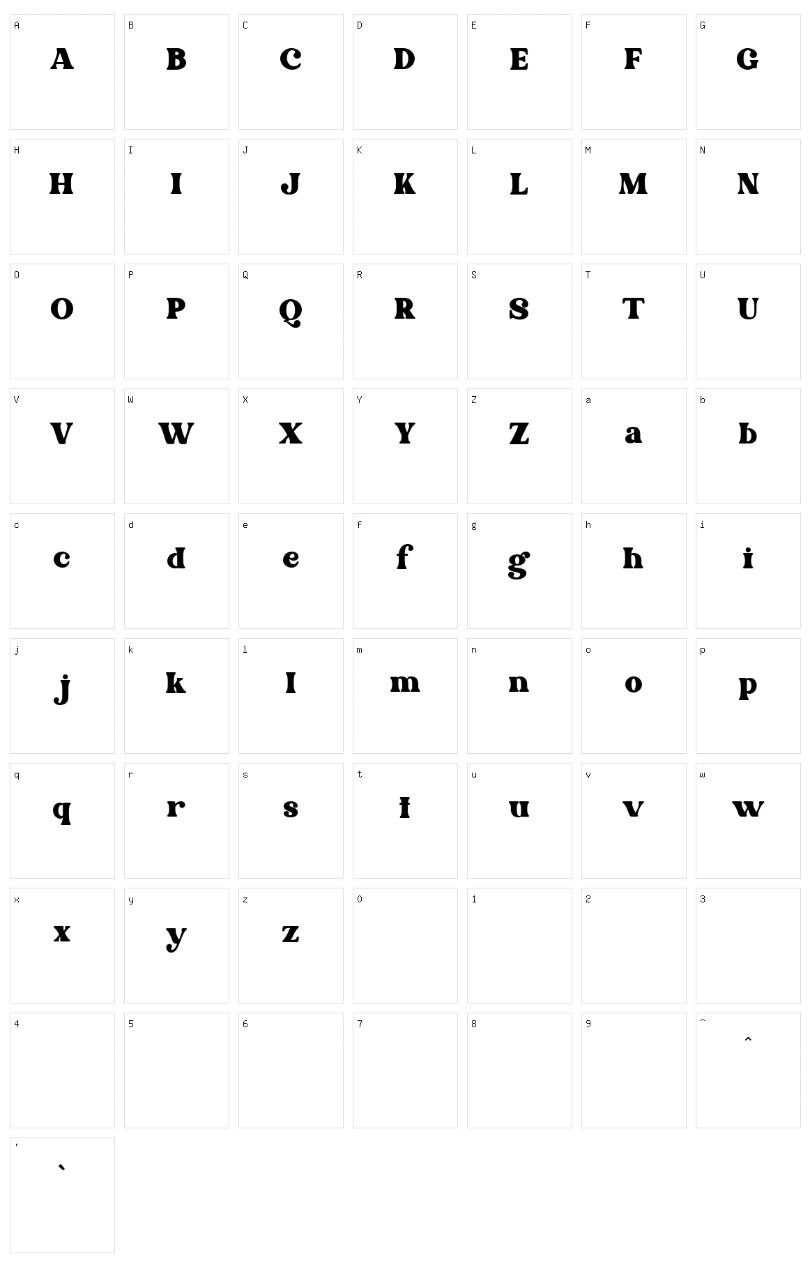 Morphins Character Set