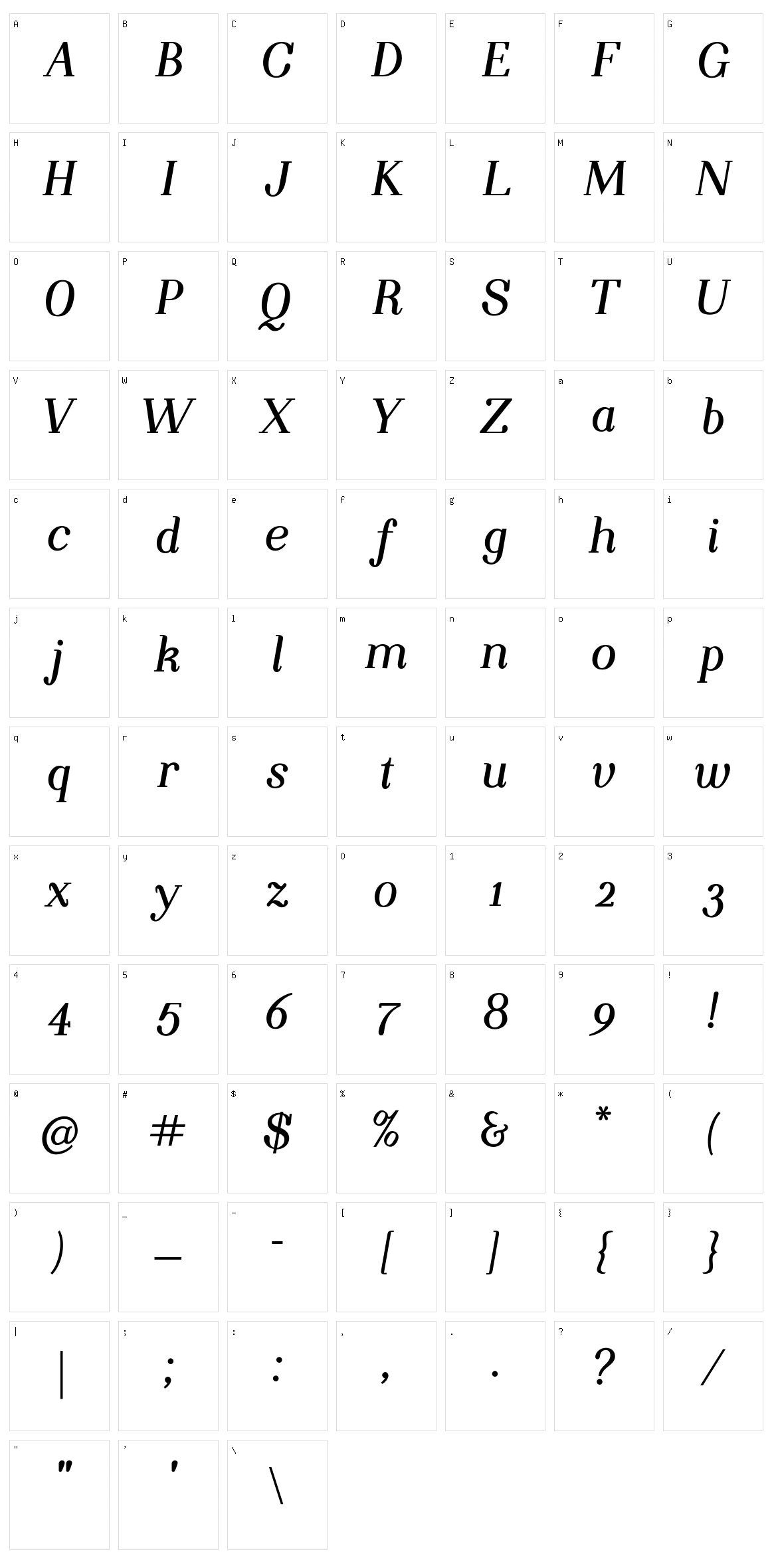 Night Still Comes Character Set