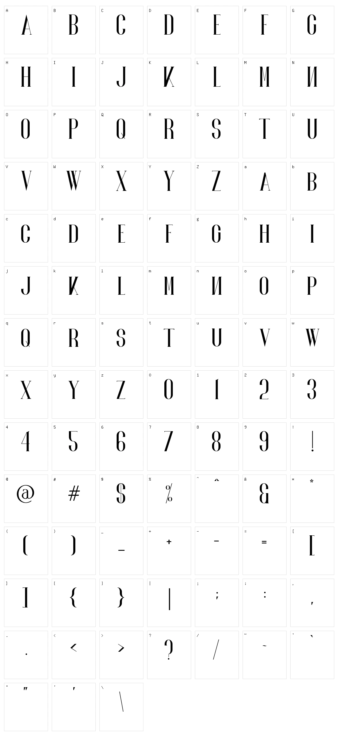 Norland Character Set