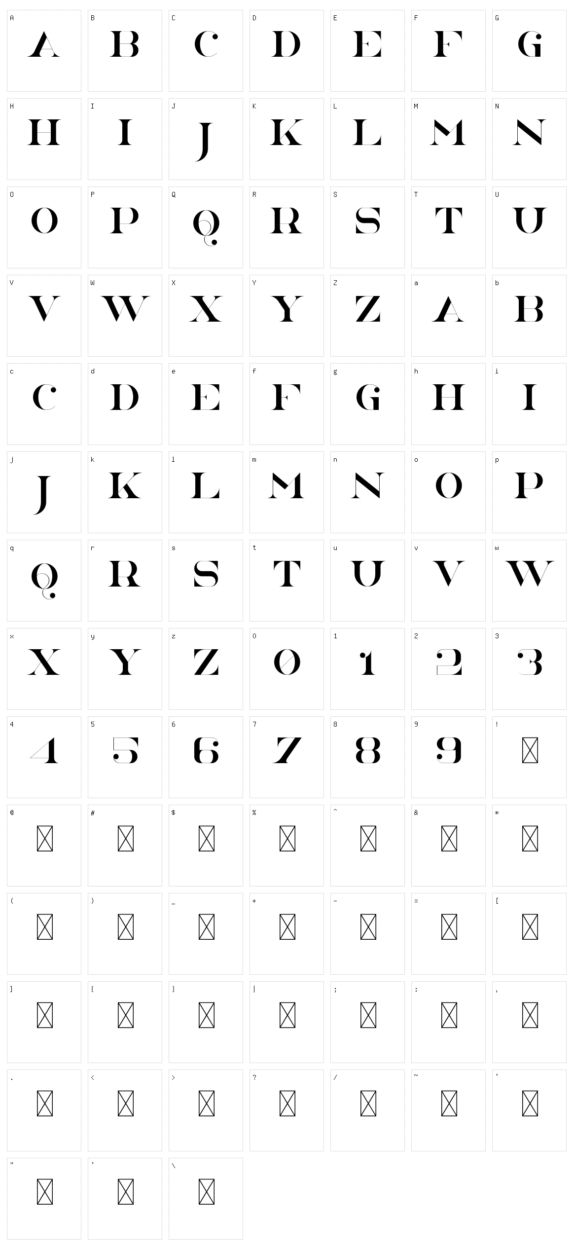 North East Character Set