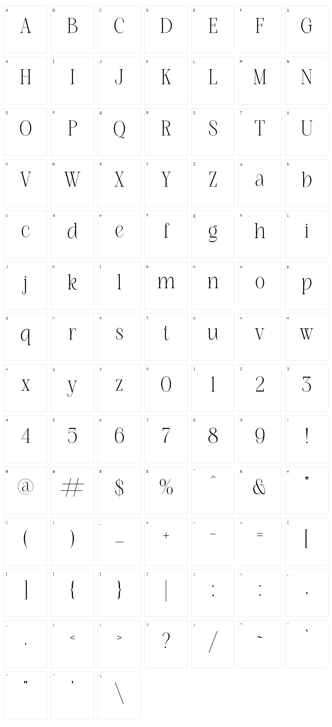 NT Adventure Character Set