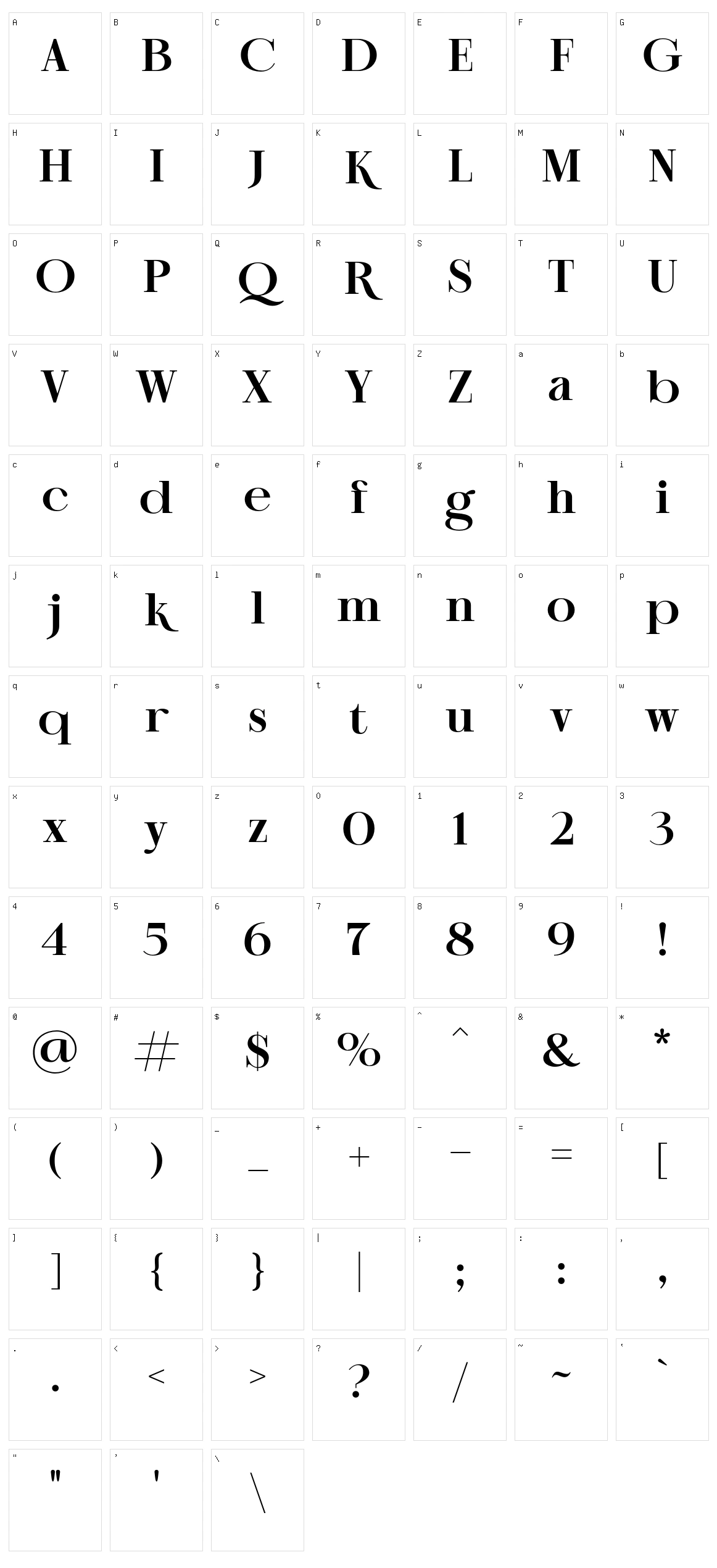 NT Epika Character Set