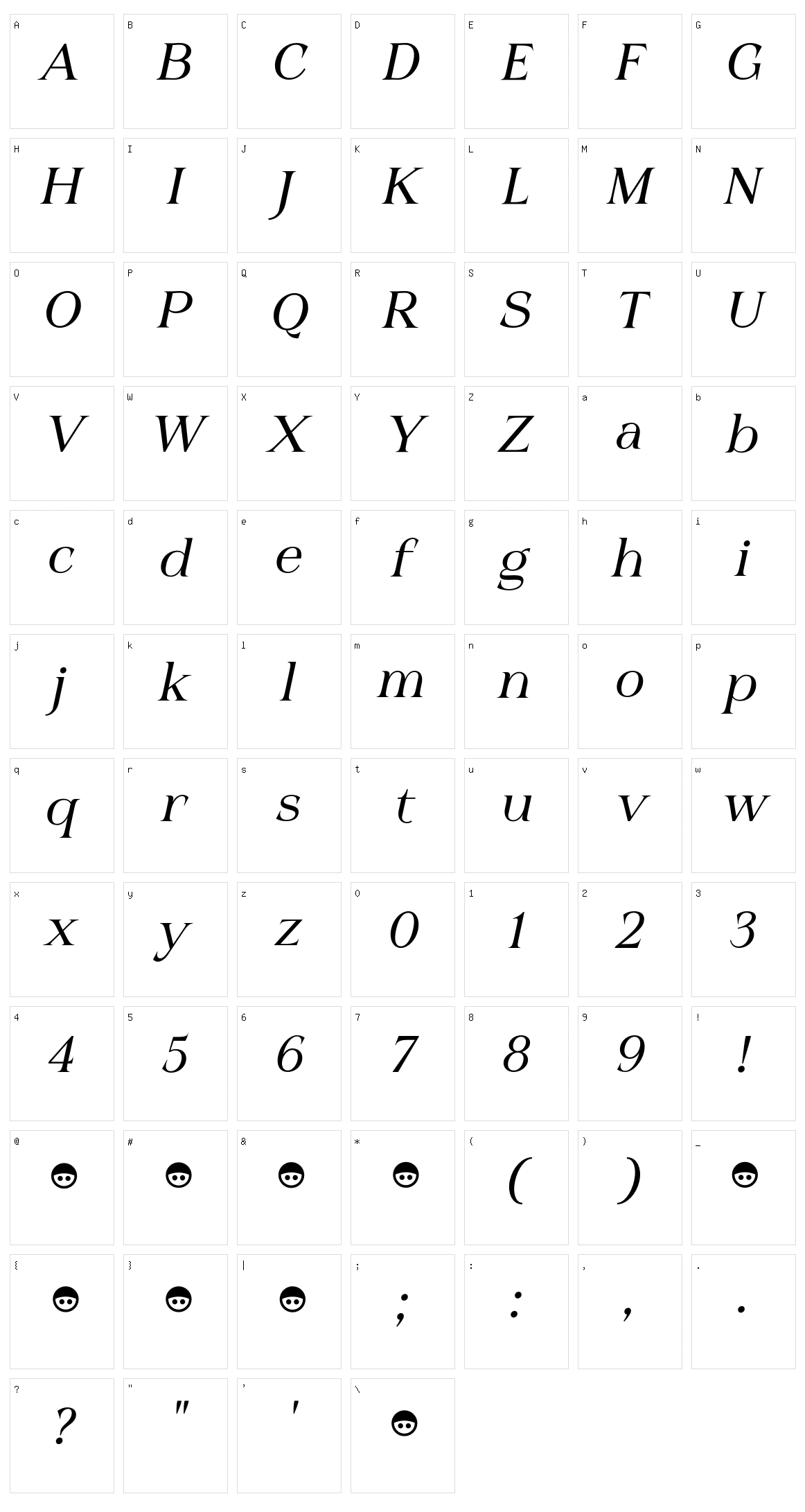 Nuance Character Set