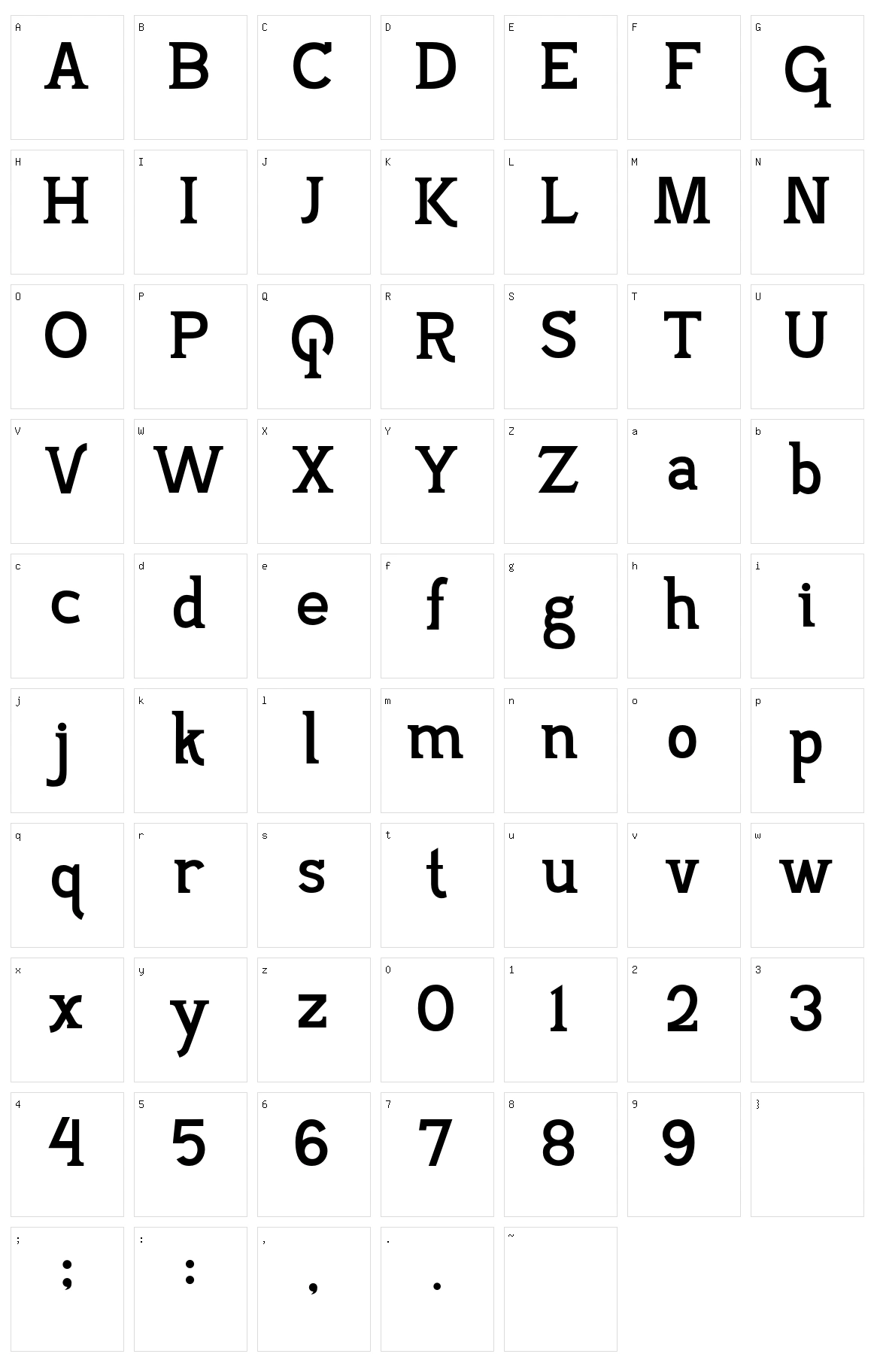 Pajarakan Studs Character Set