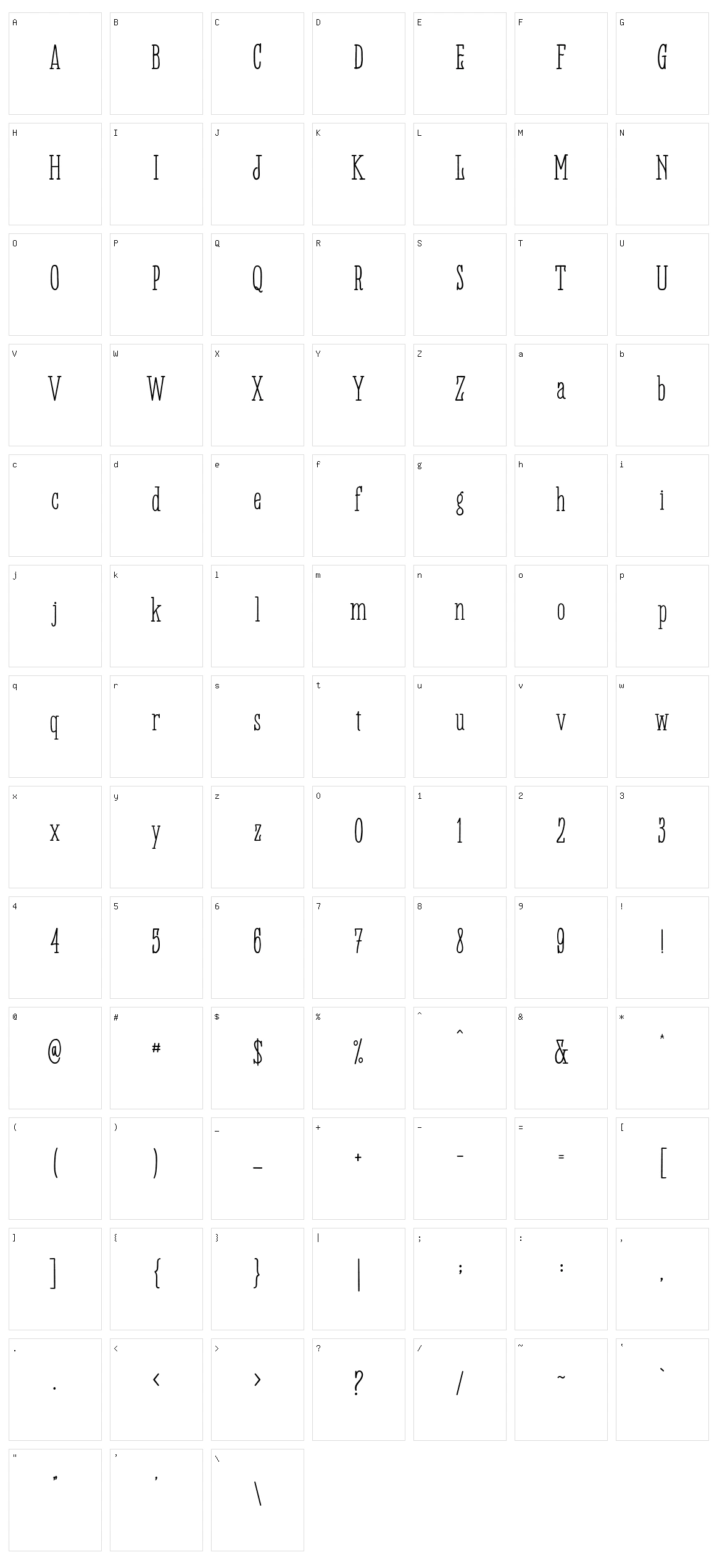 Panhitra Character Set