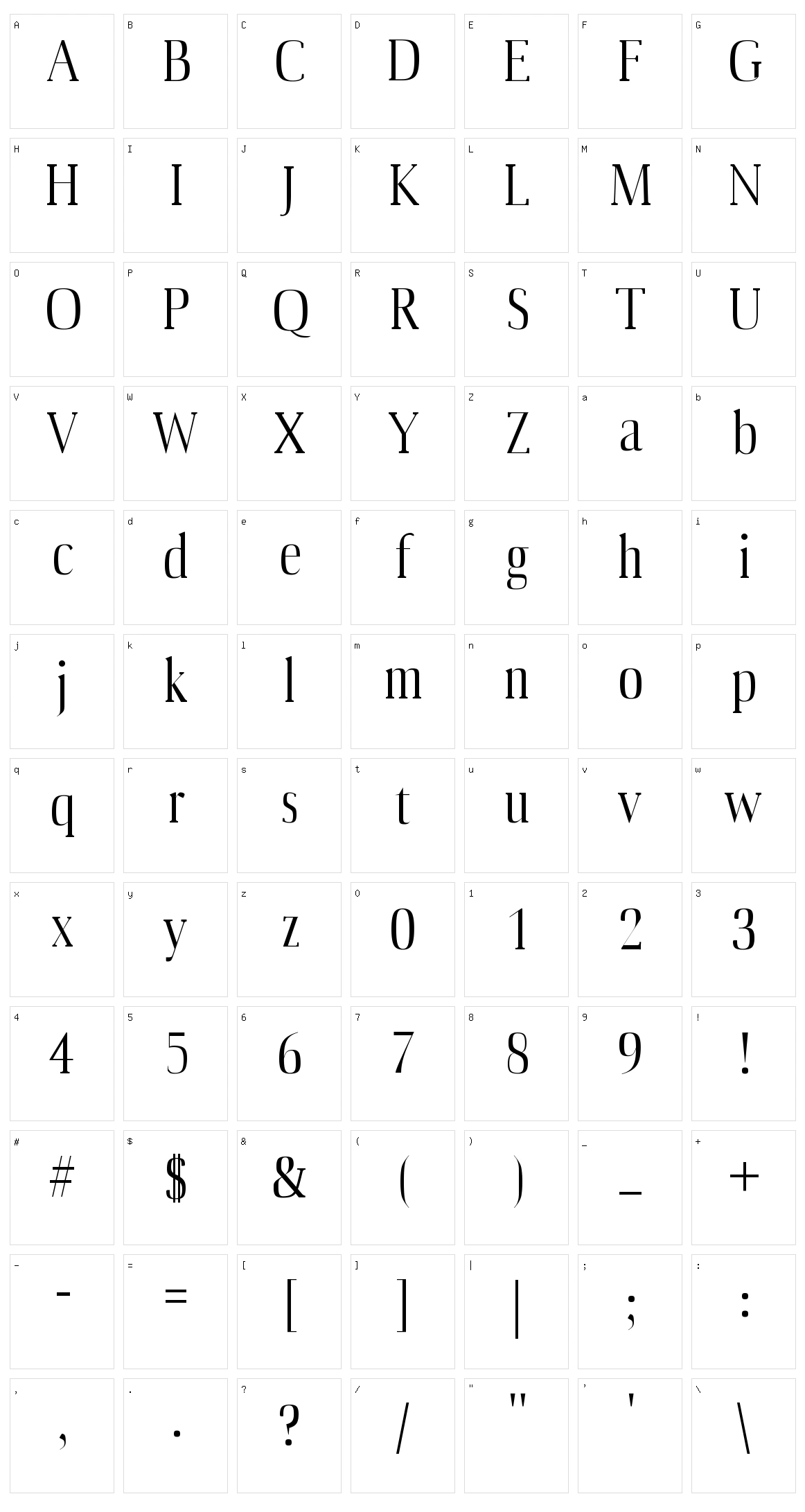 Producer Character Set