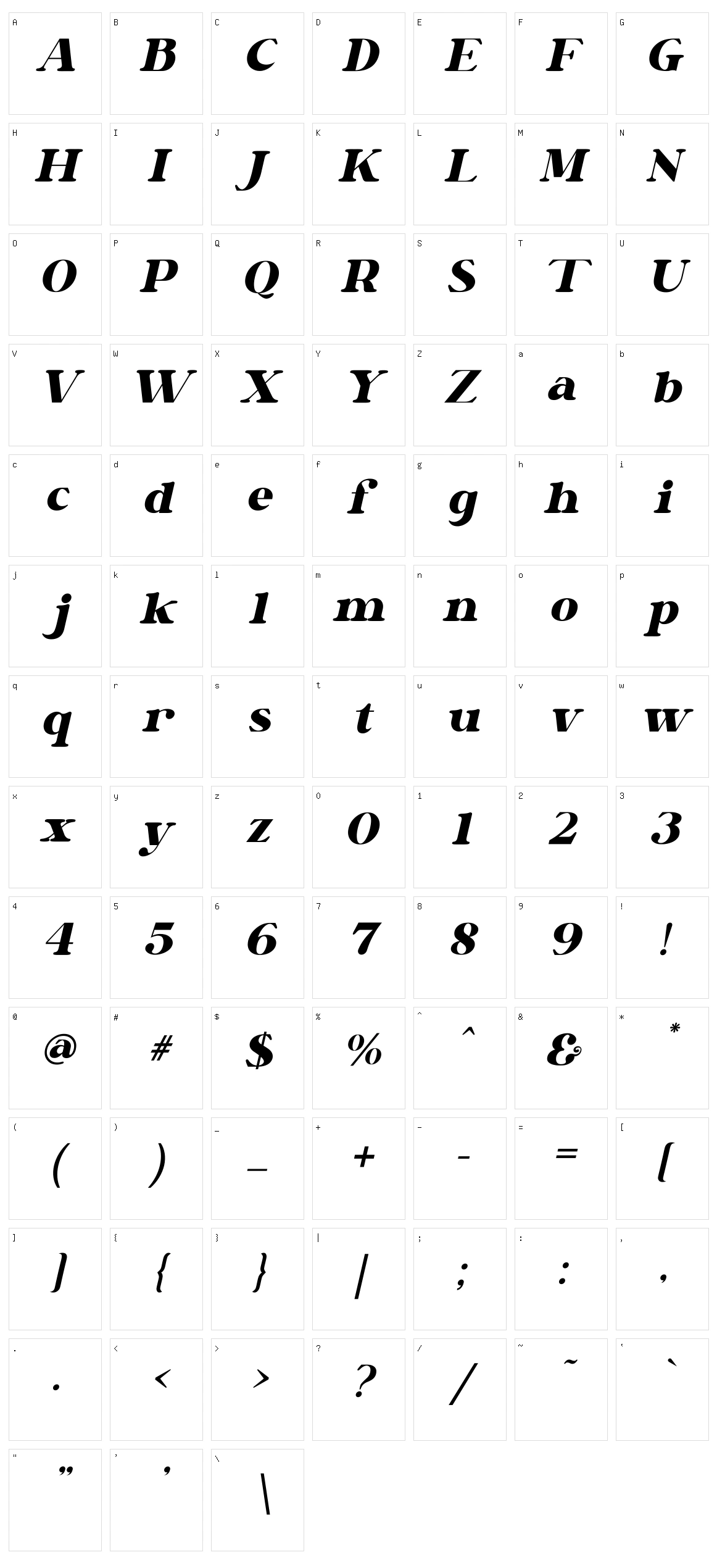 Raliha Character Set