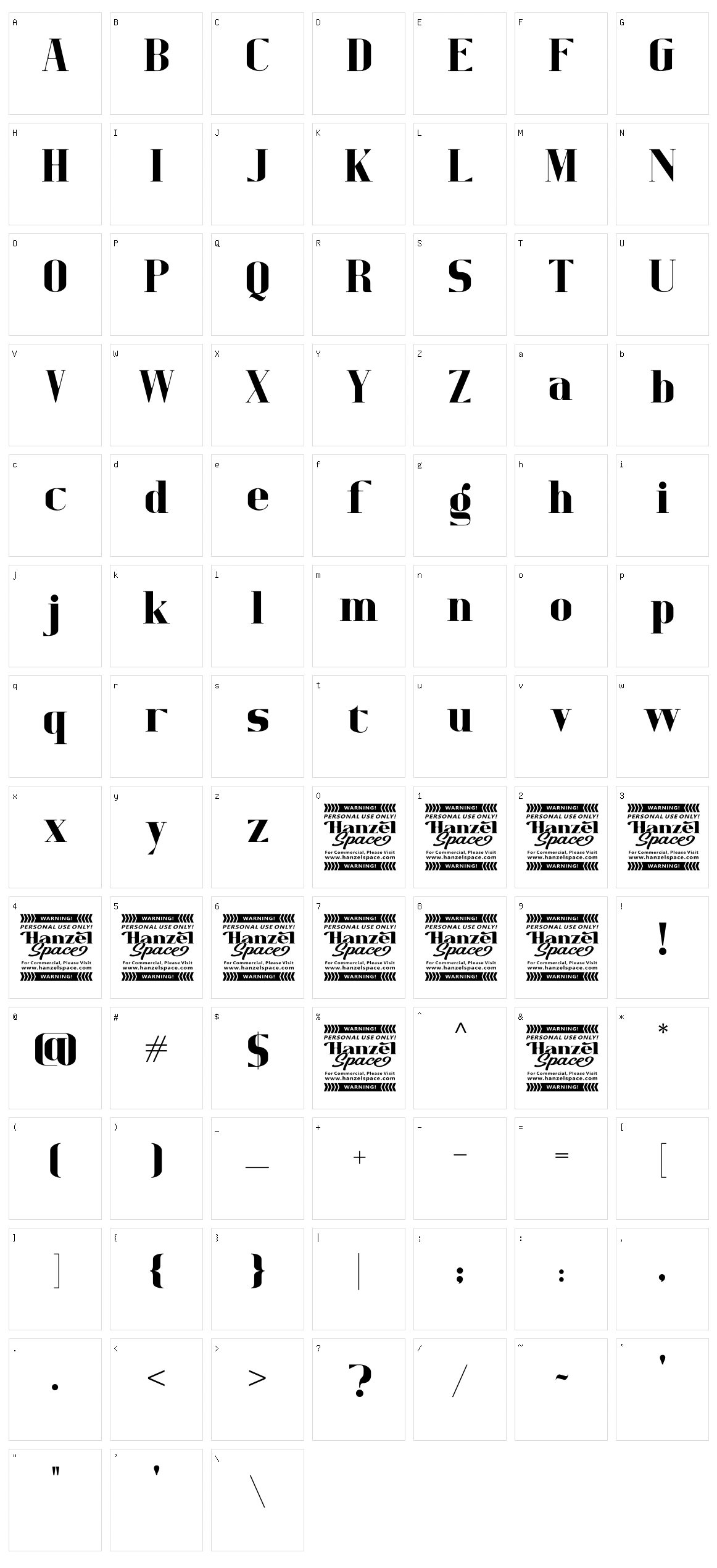Refita Character Set