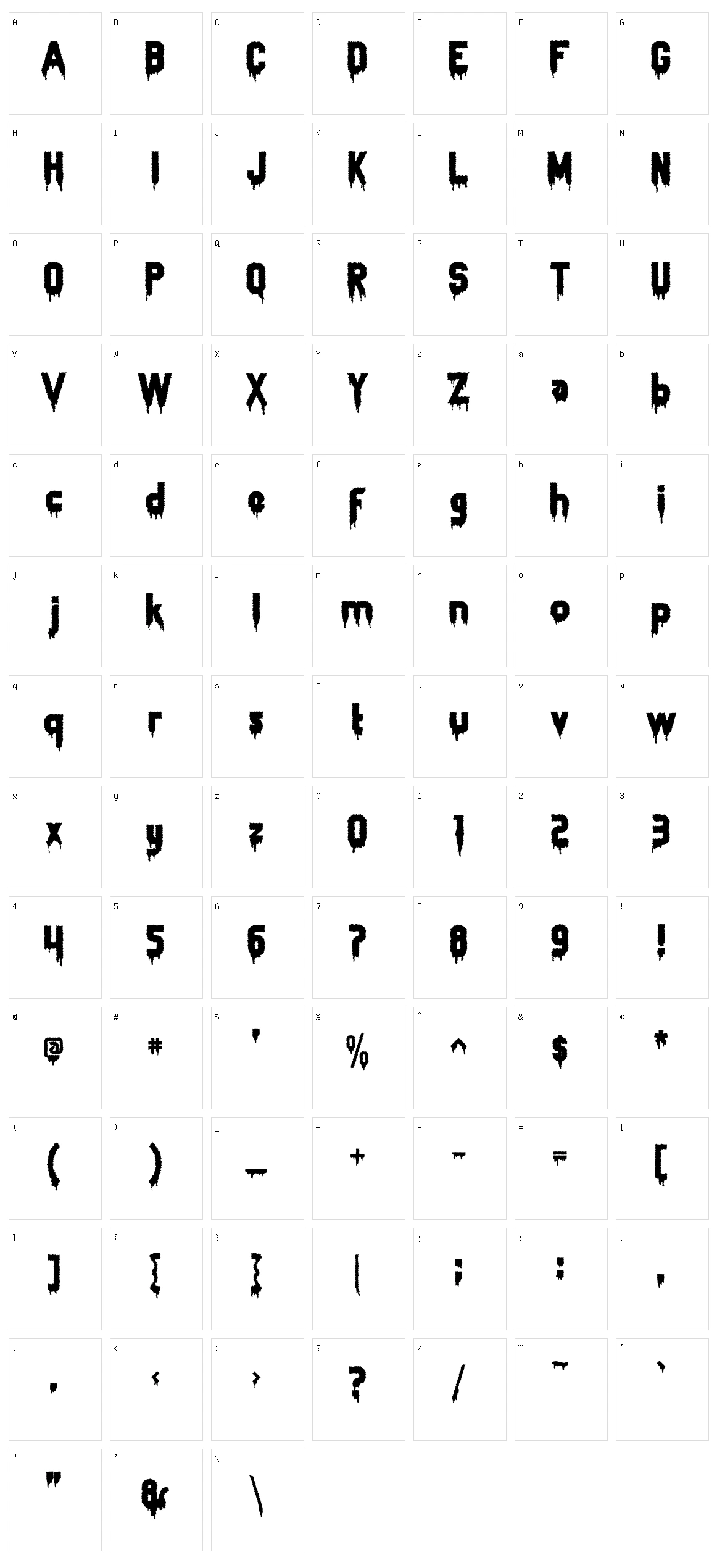 Zombie Character Set