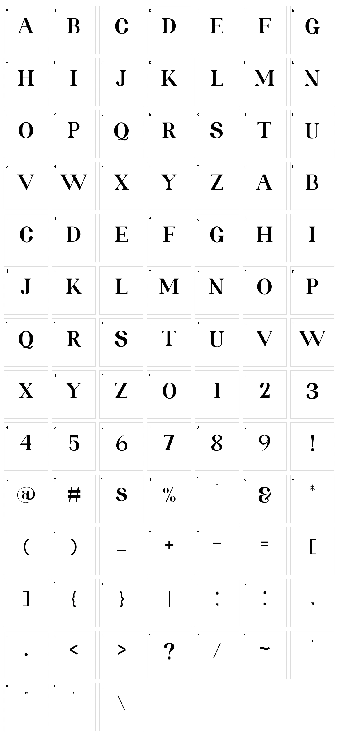 Rolate Character Set