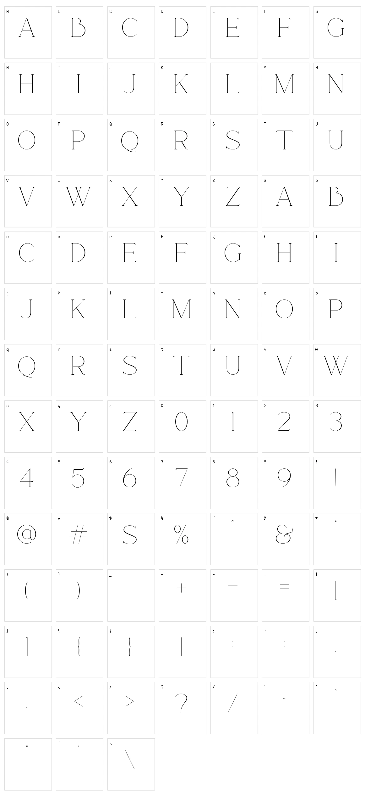 Rotten Character Set