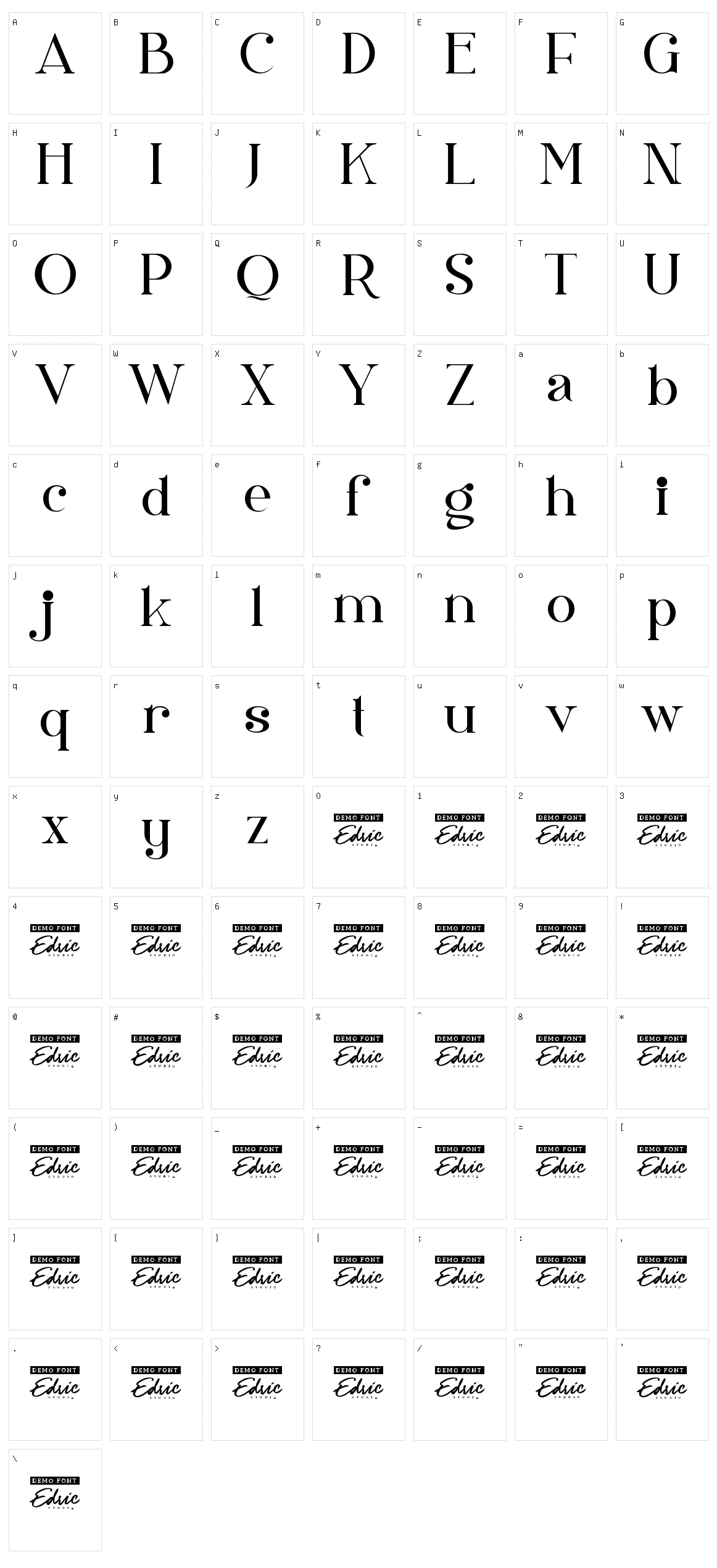 Saturday Moon Character Set