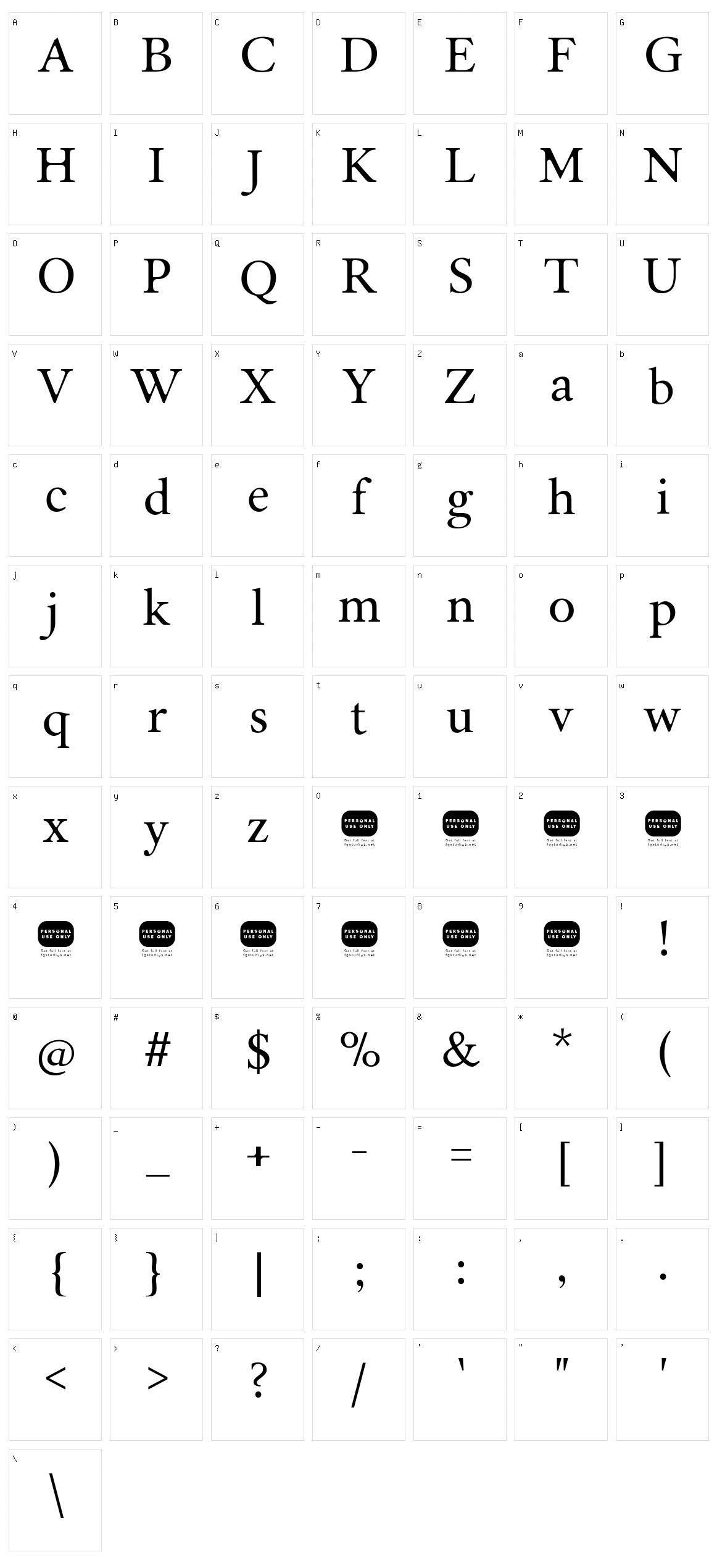 Somer Character Set