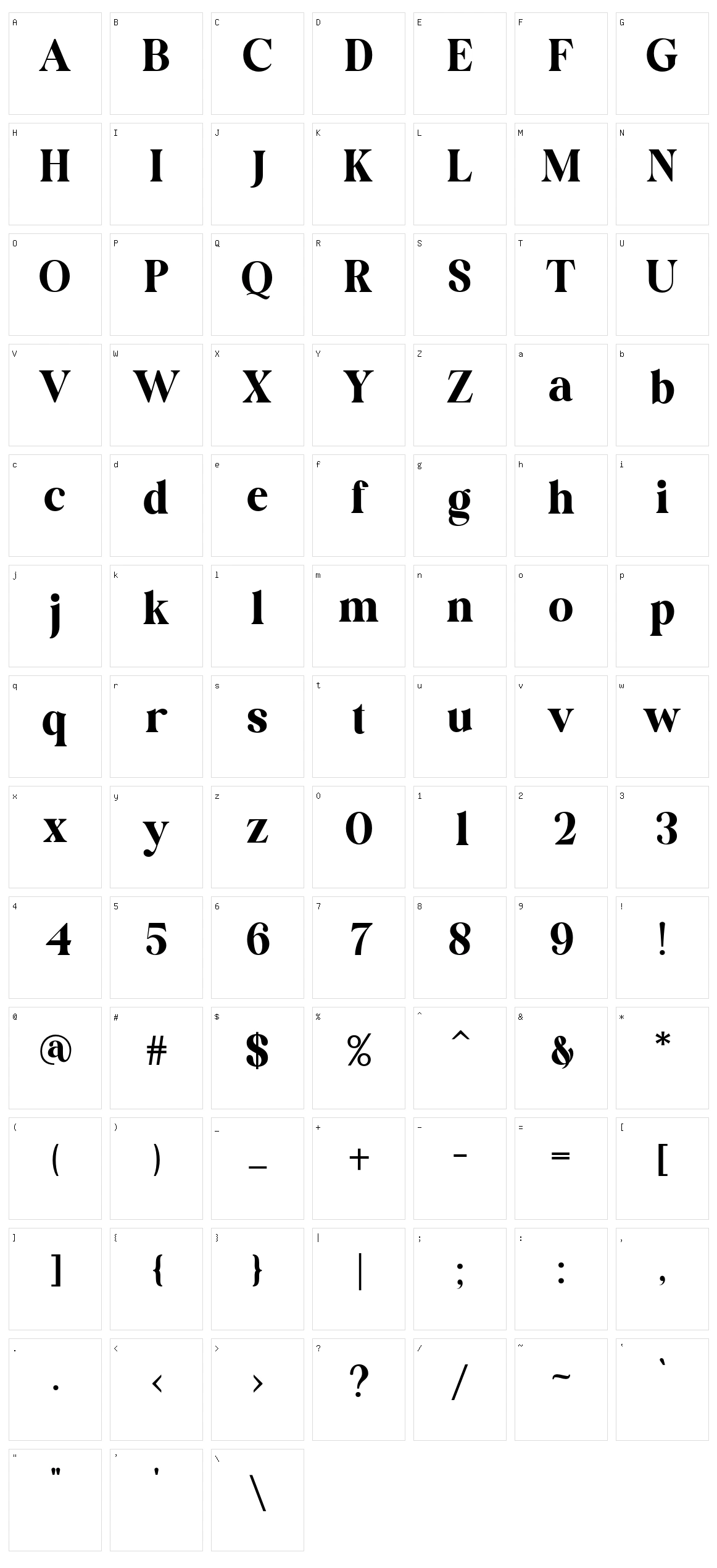 Sweet Vusstain Character Set