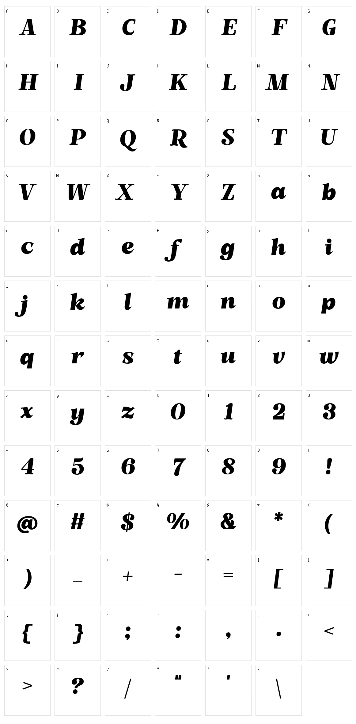 The Bringa Character Set