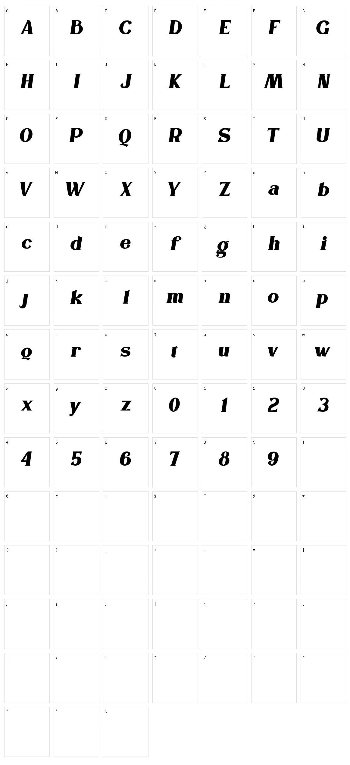 The Houls Character Set