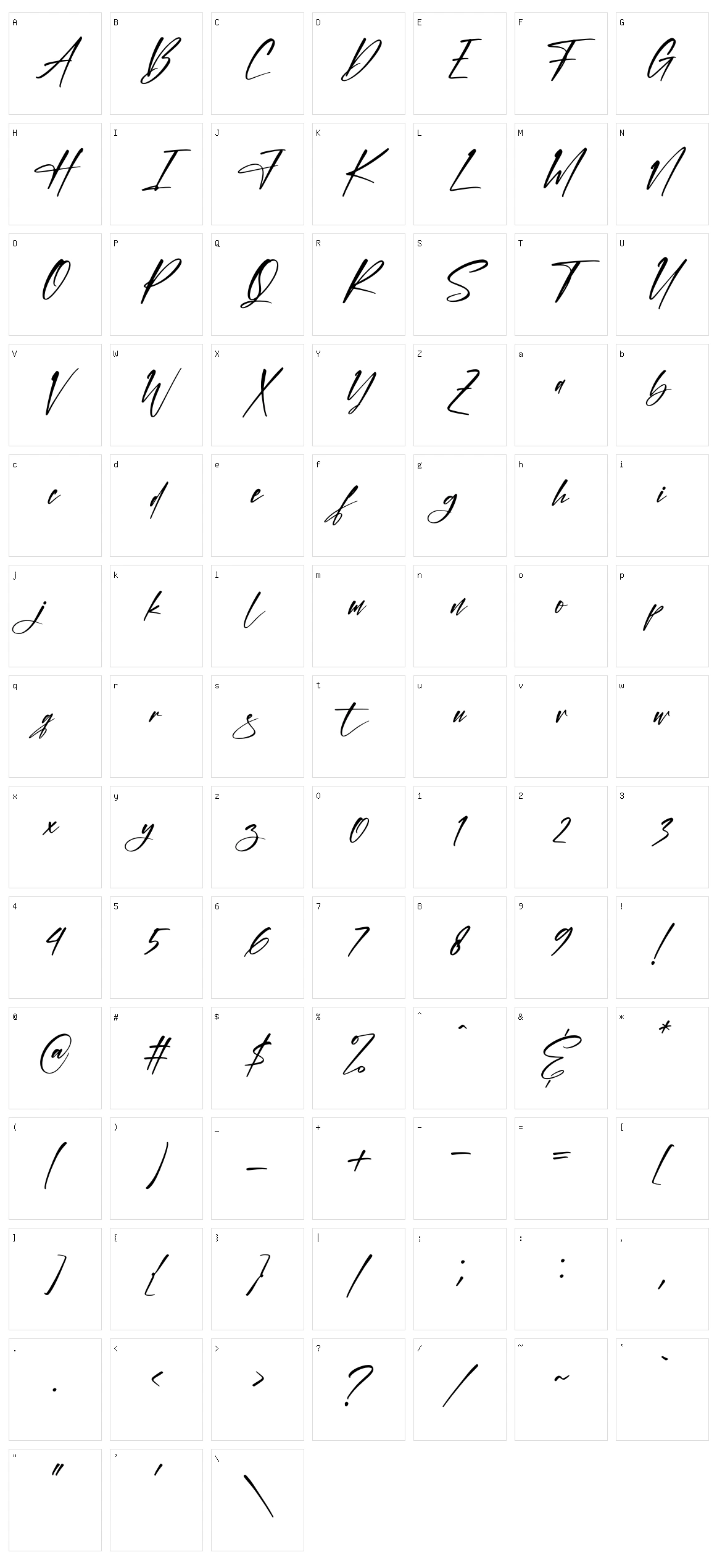 The Mondela Catalisa Serif Character Set