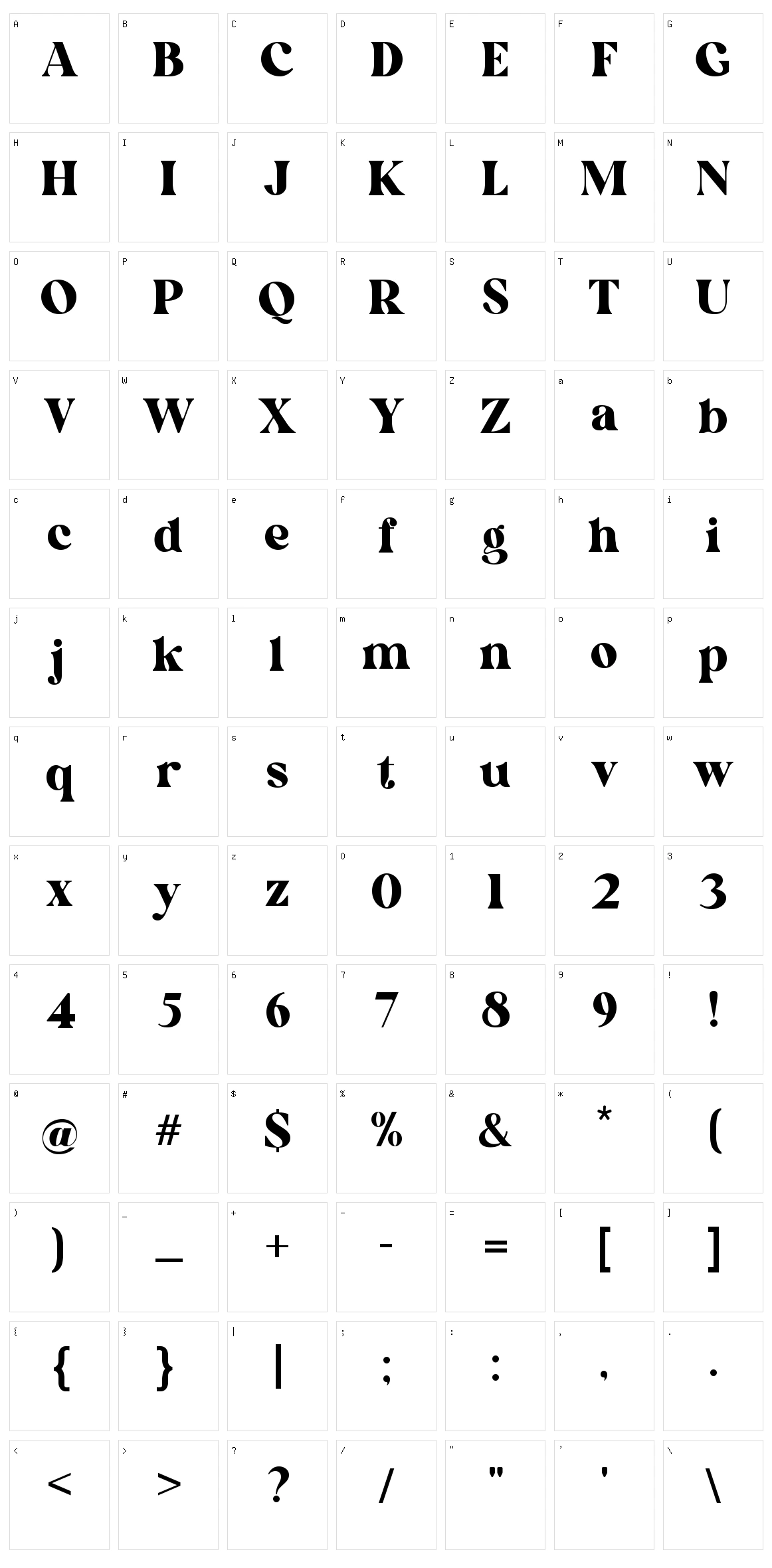 Victorian Britania Character Set