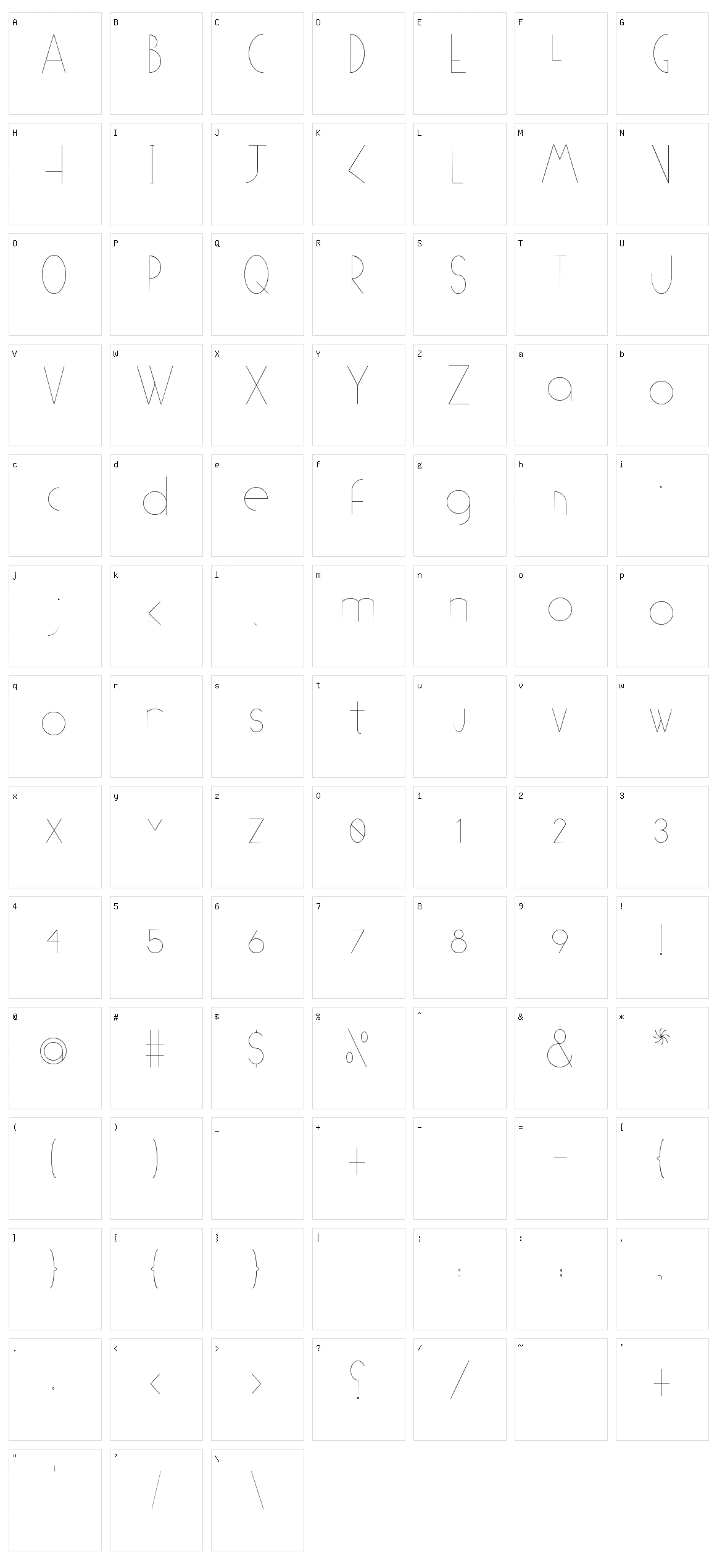 O Basic Character Set