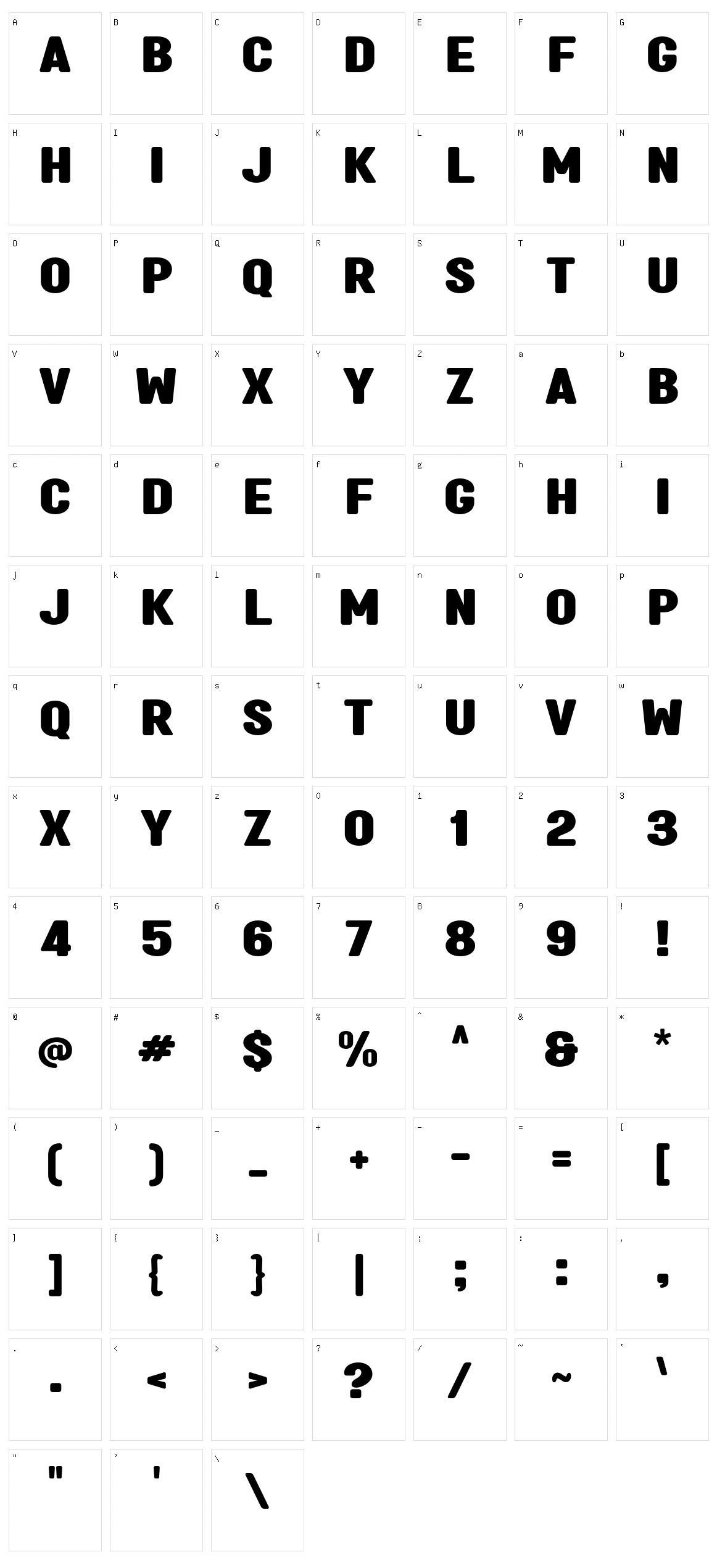 A Akhir Tahun Character Set