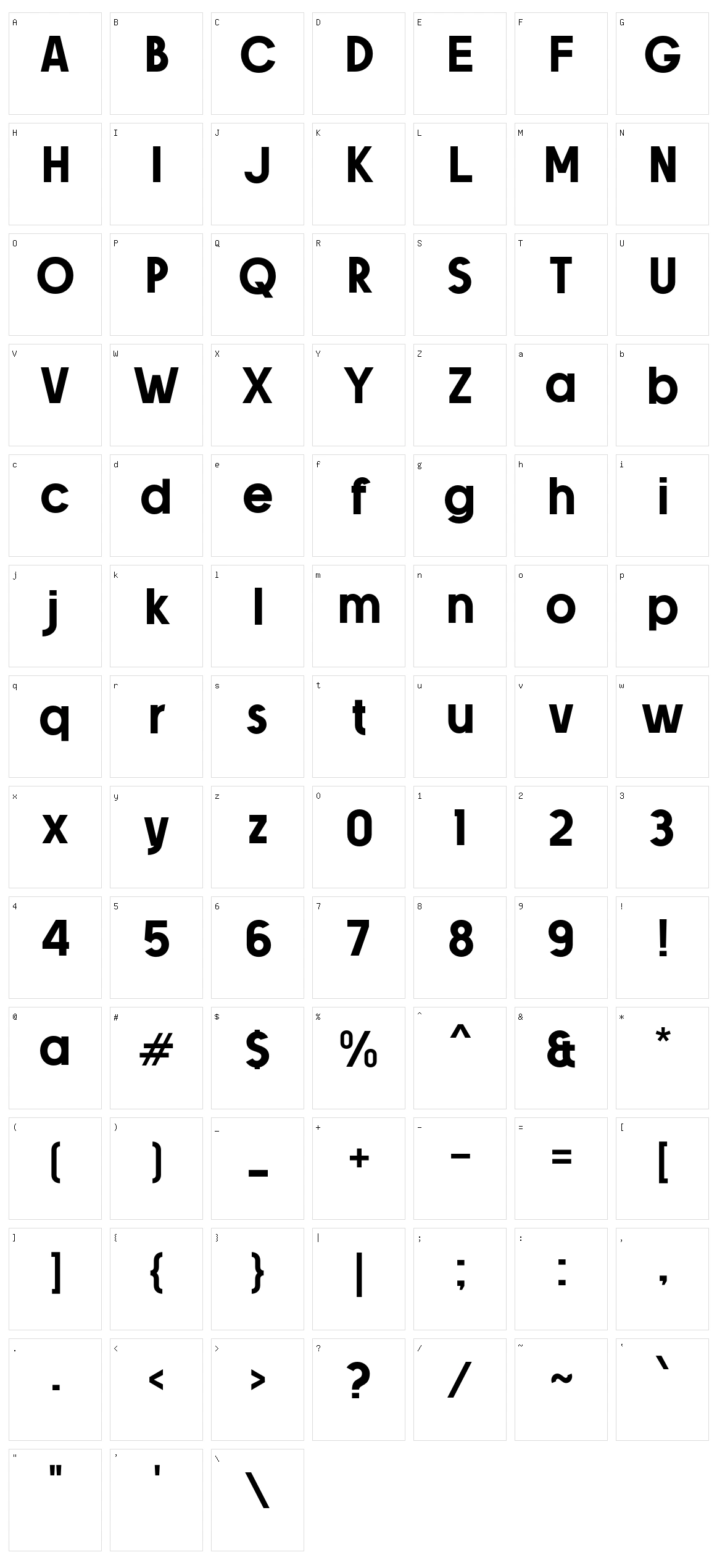 A Atomic Md Character Set