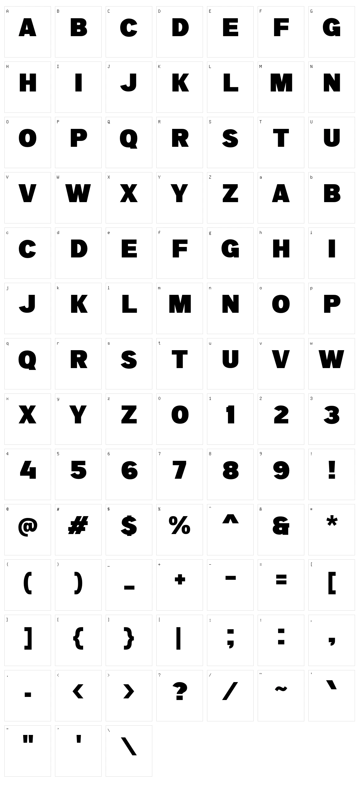 a Big Deal Character Set