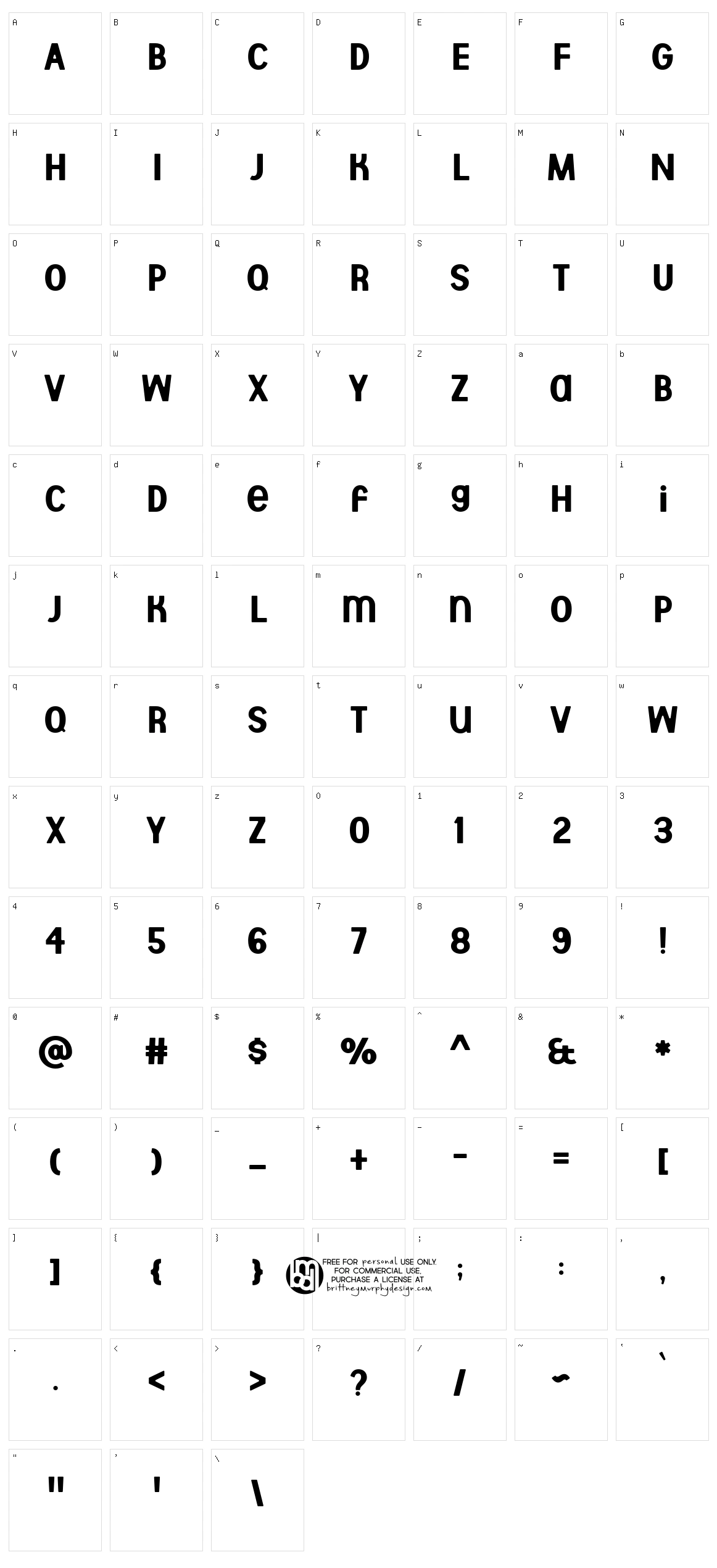 Aberforth Character Set