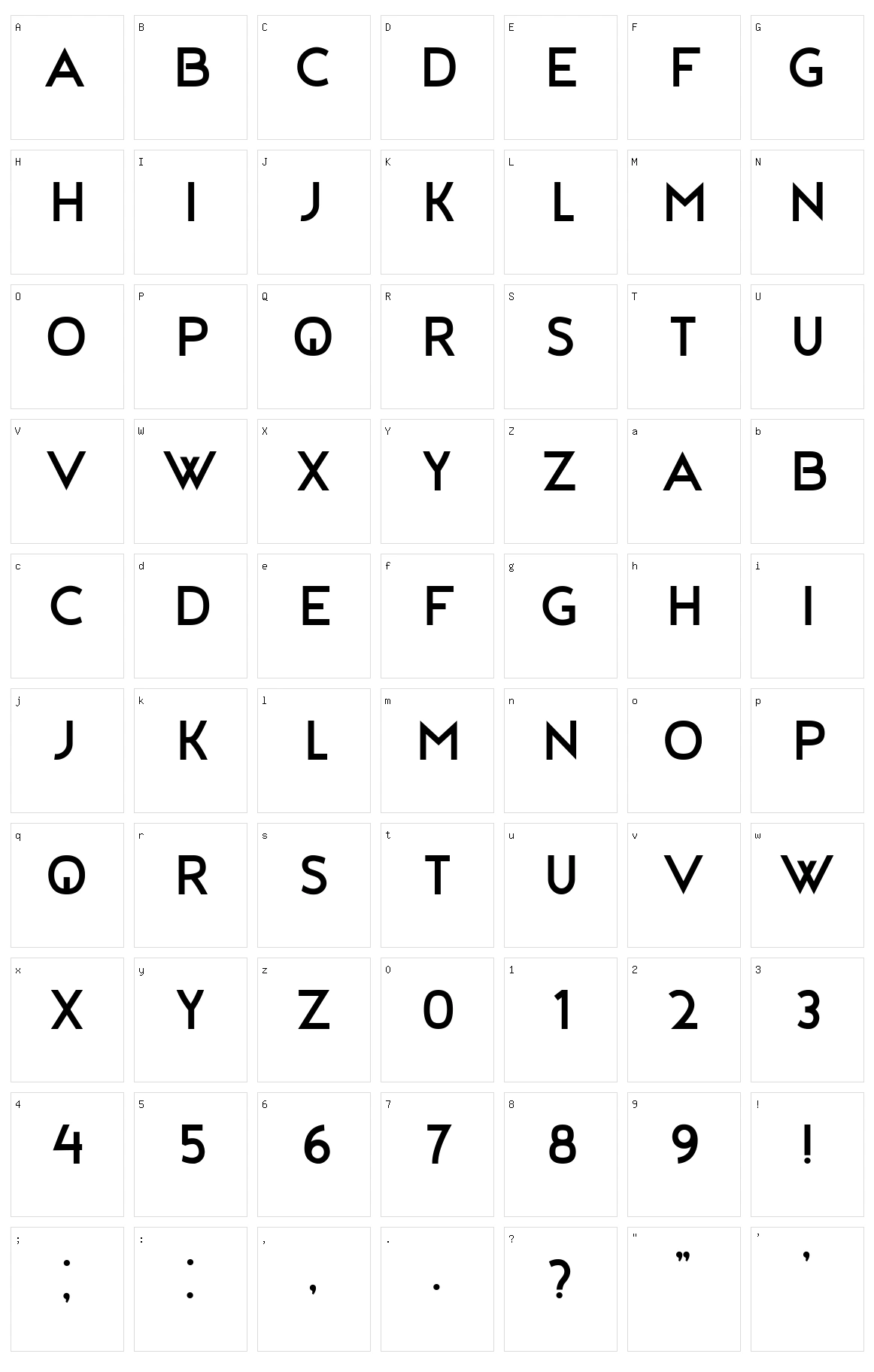 Abstract Character Set