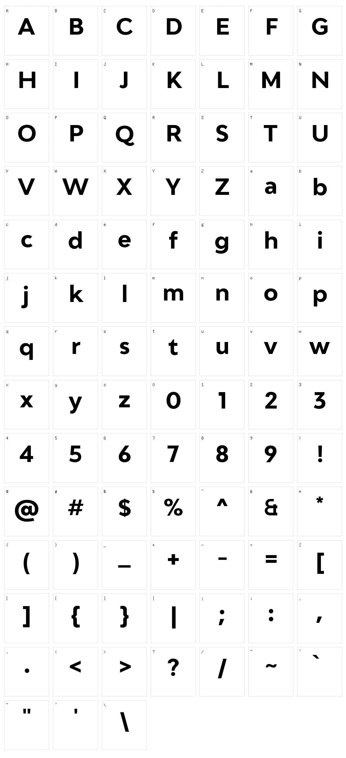 Adlinnaka Character Set
