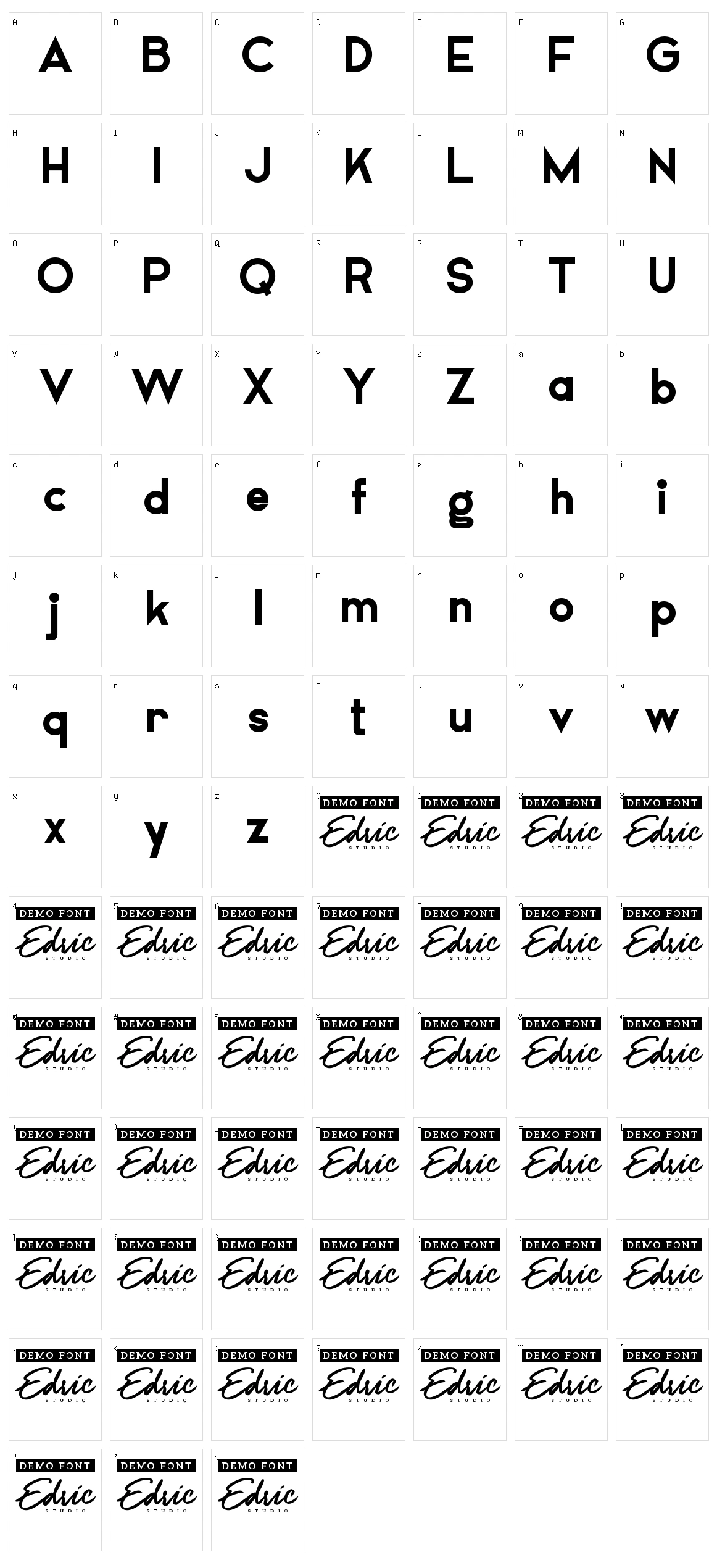 Airframe Character Set