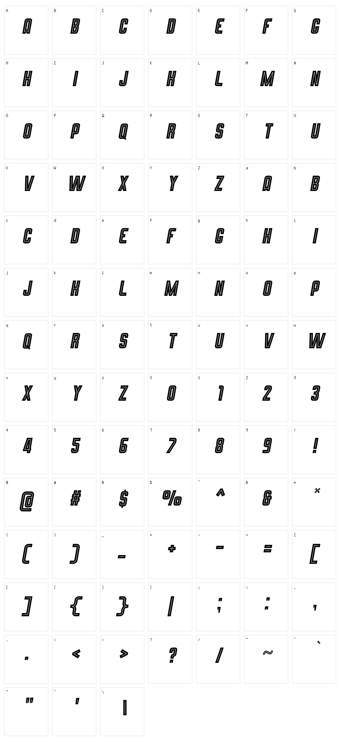 Alejo Character Set