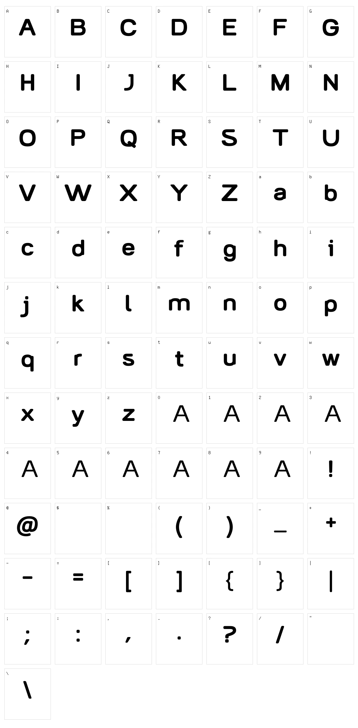 AliciOne Character Set