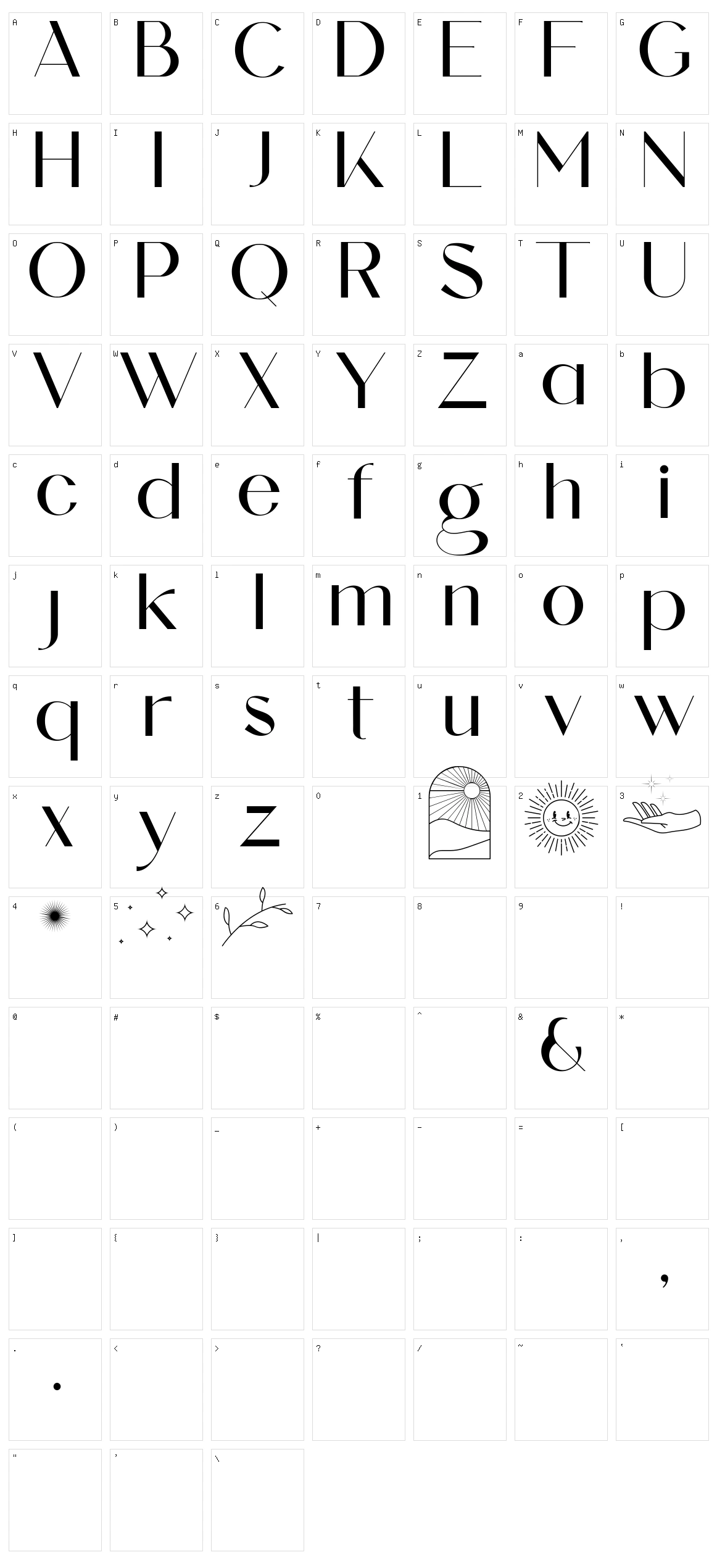 Alokary Character Set
