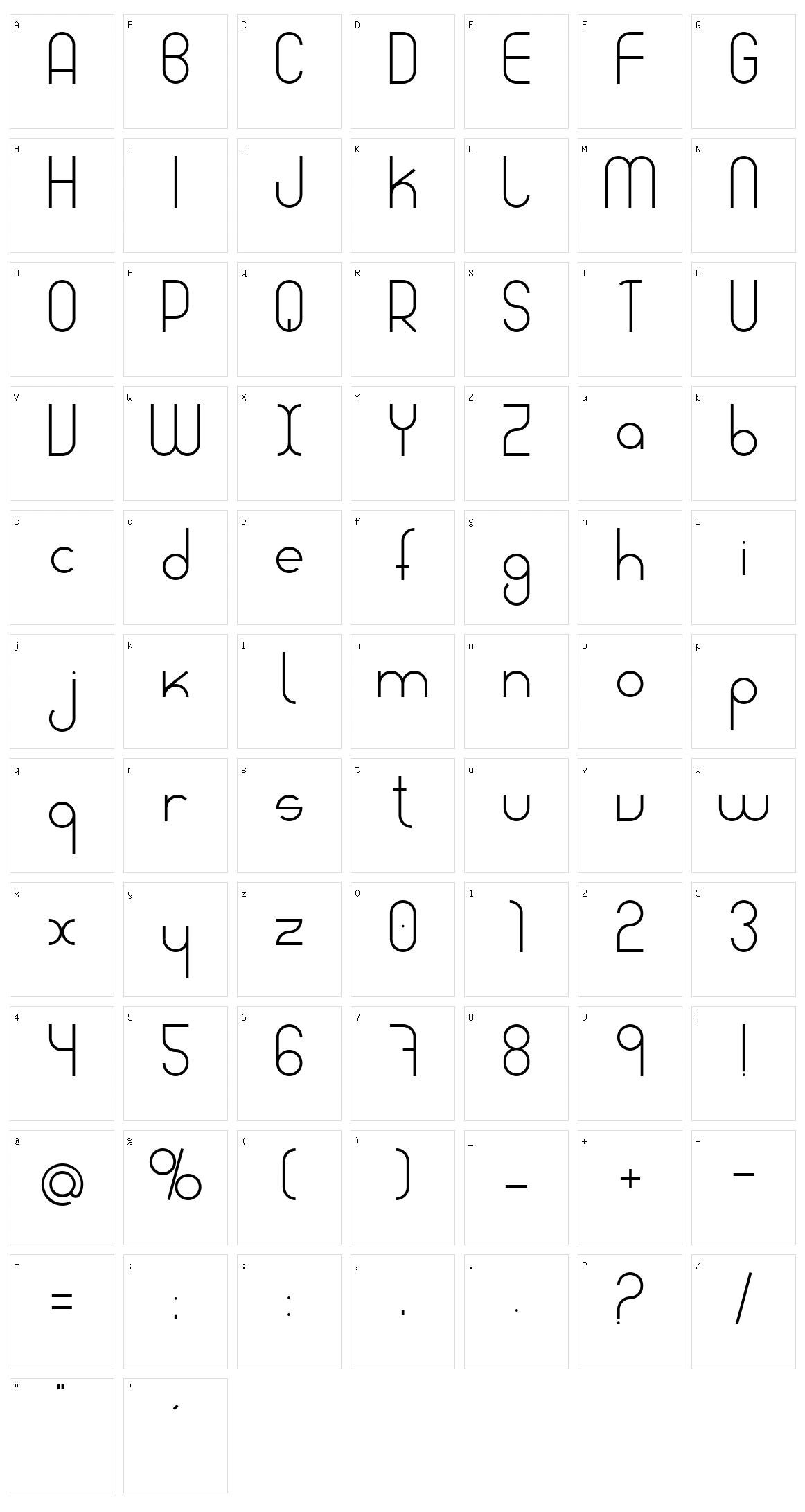 Amable Character Set