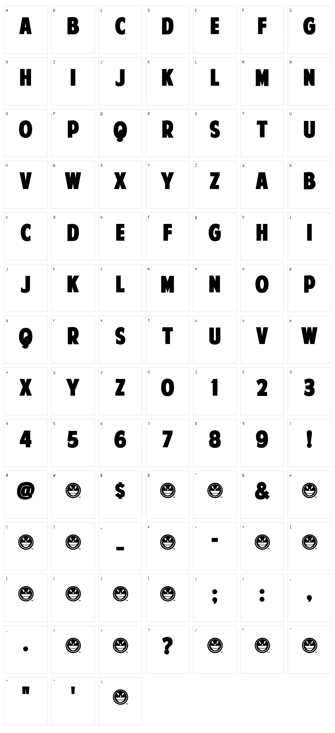 American Purpose Character Set