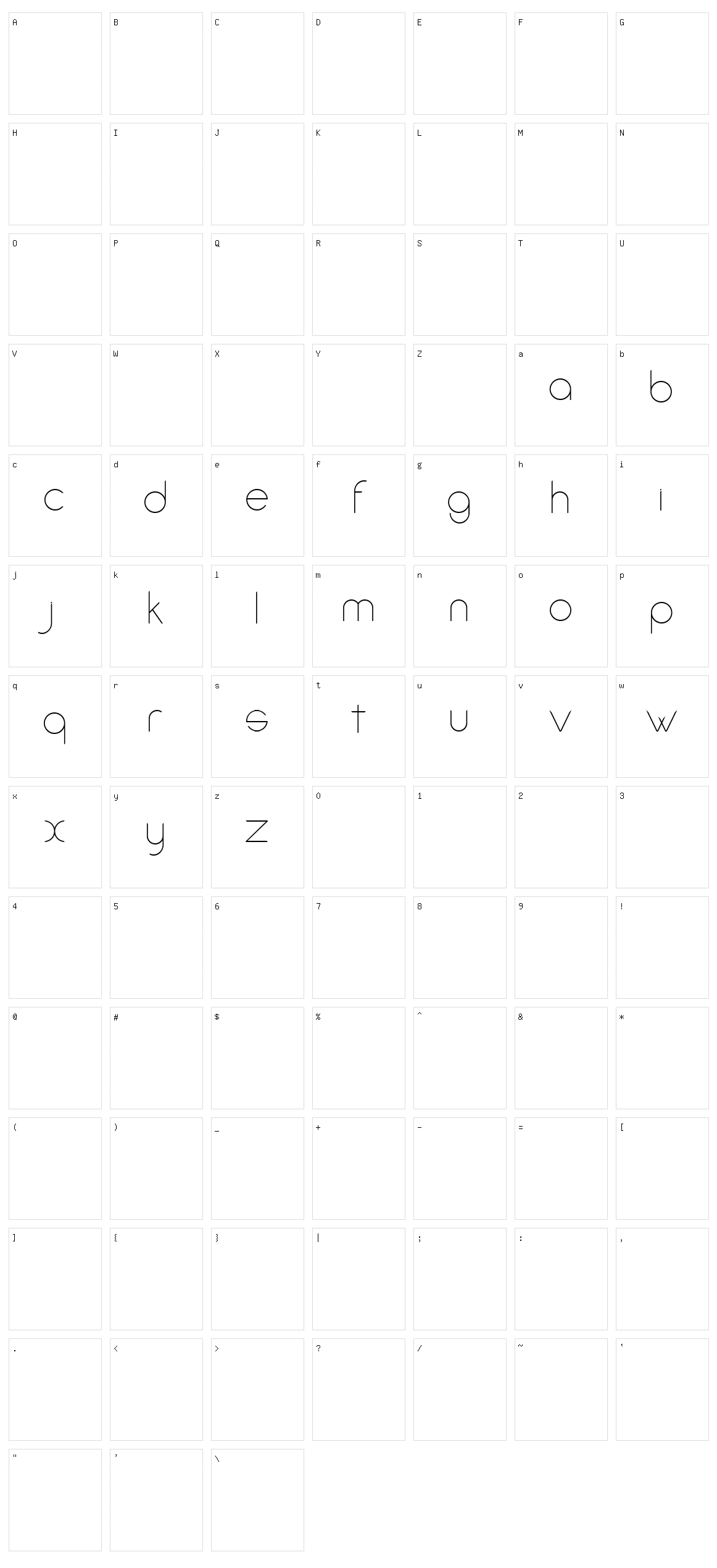 Amorino Character Set