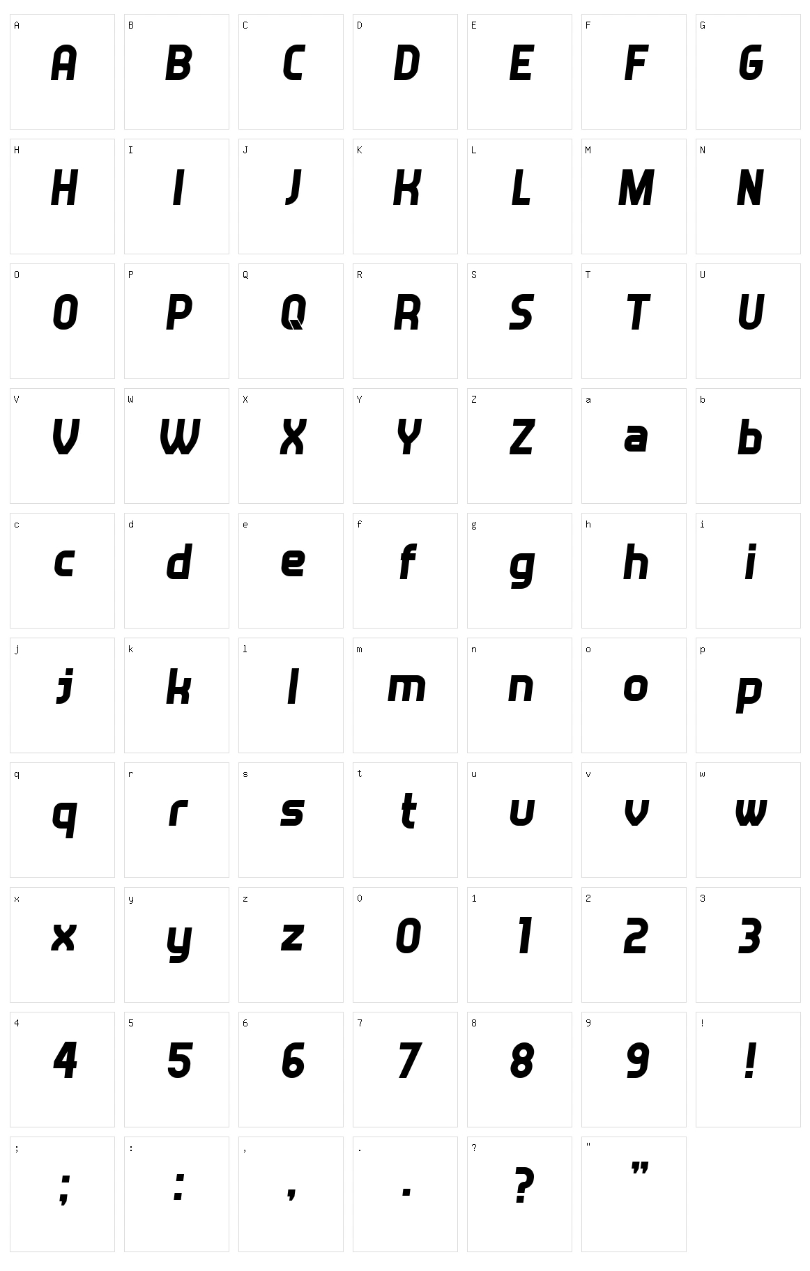 Answer Character Set