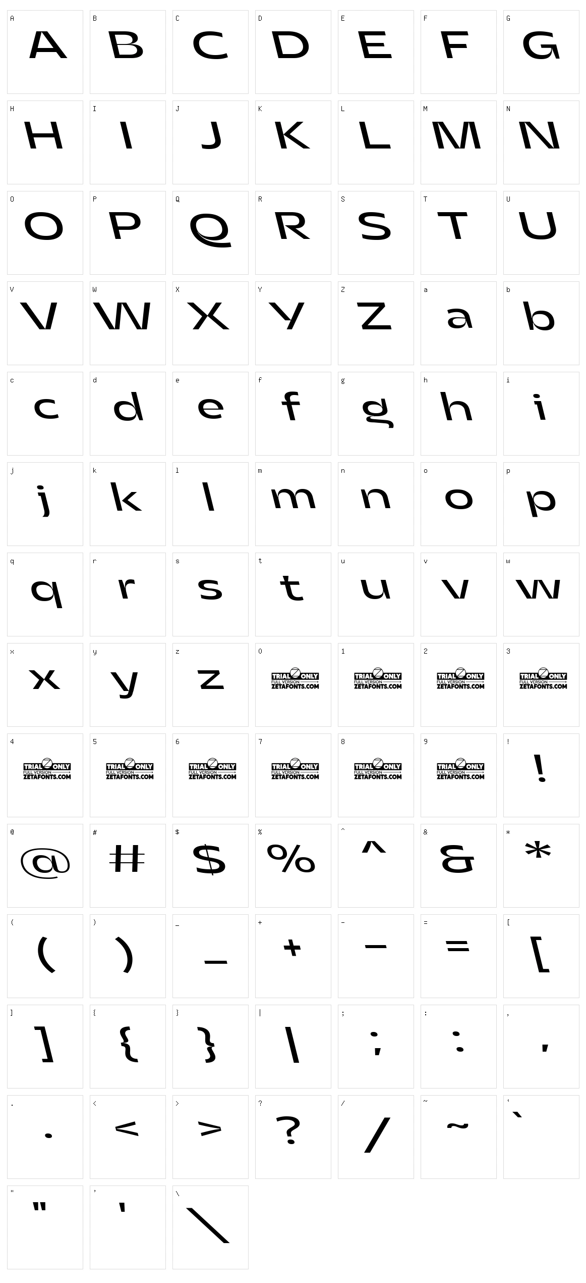 Asgard Wide Character Set