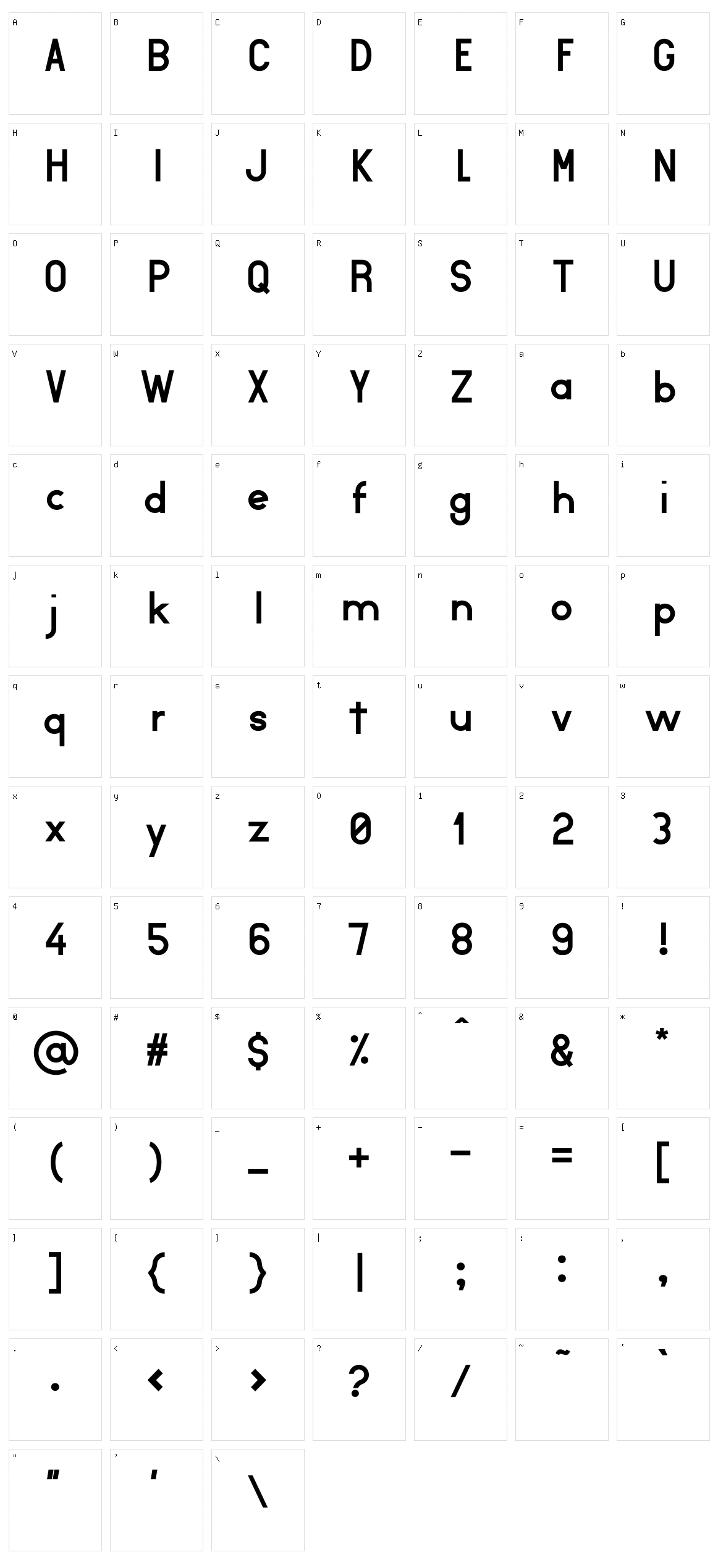 Aurea Character Set