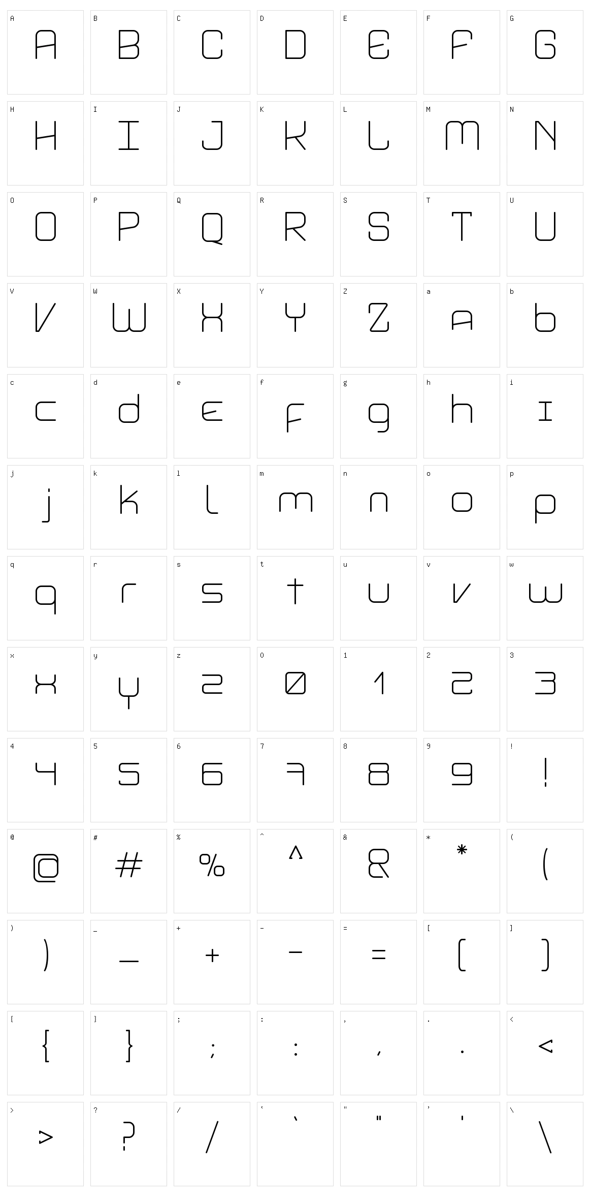 Aviddyn Character Set