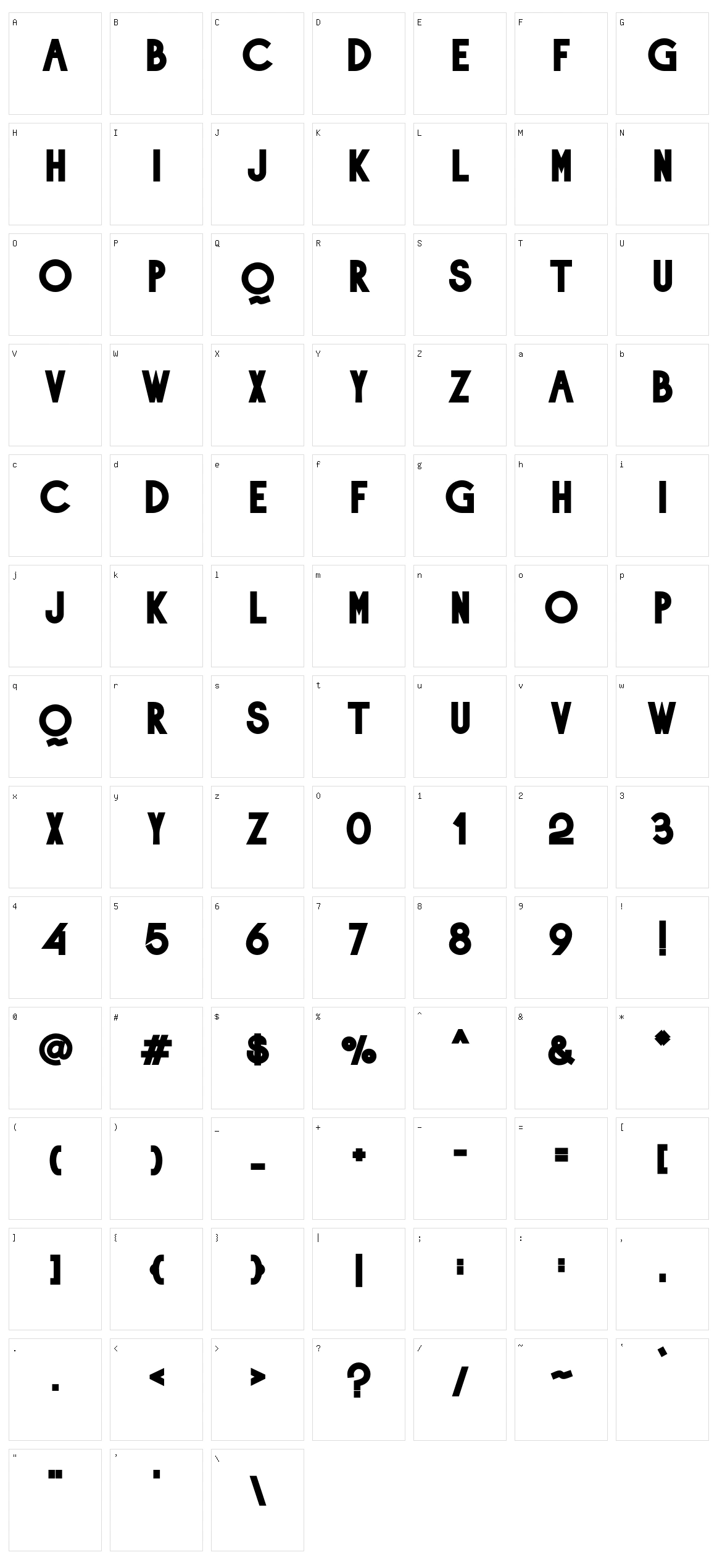Aweber Character Set