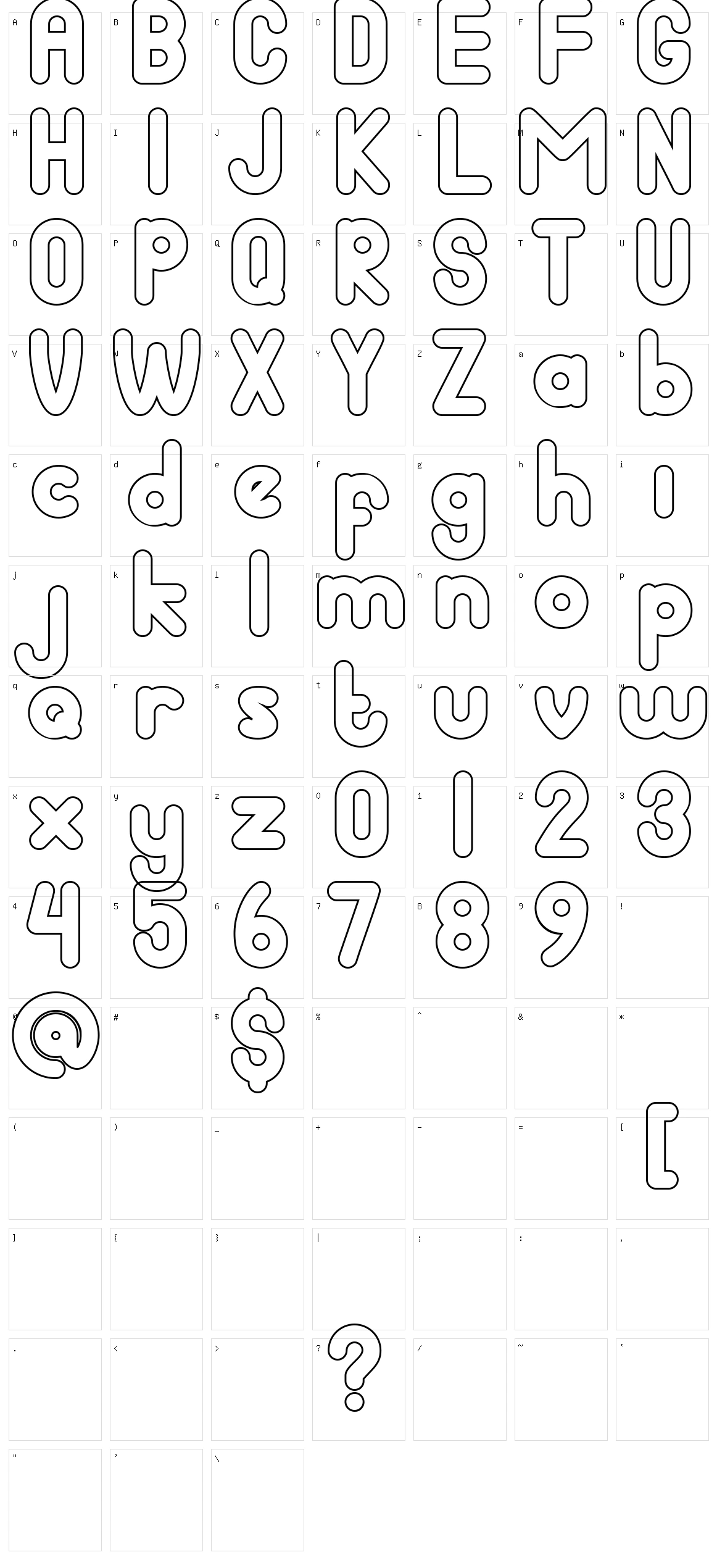 Badjang Character Set
